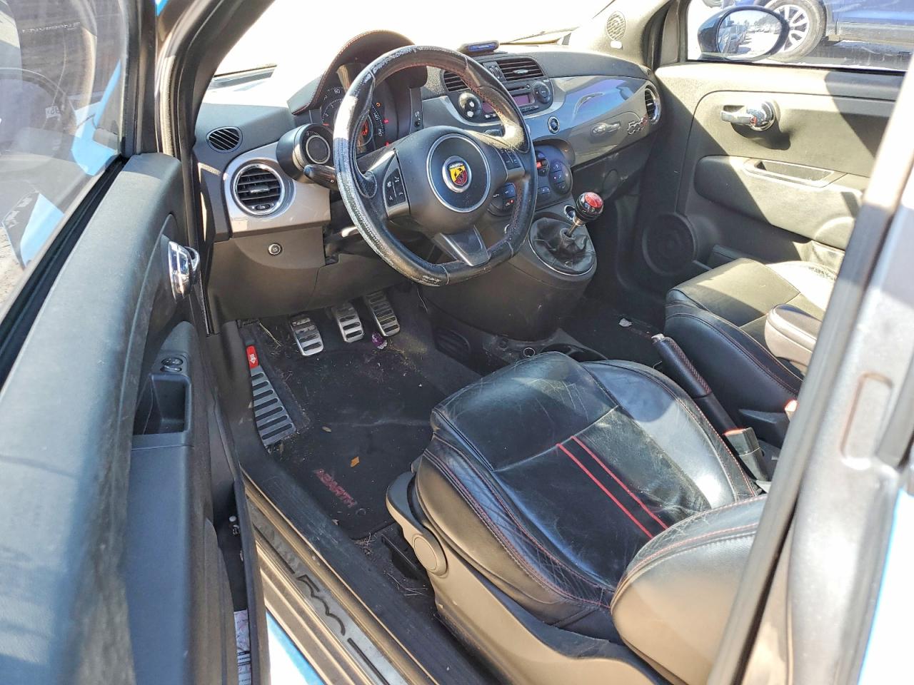 2013 Fiat 500 Abarth Blue vin: 3C3CFFJHXDT646551