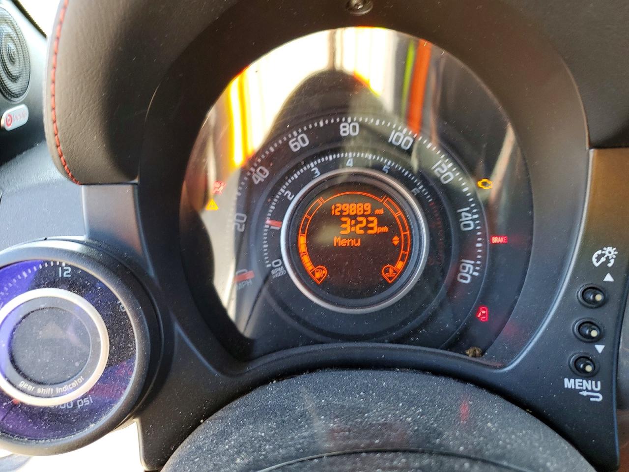 2013 Fiat 500 Abarth Blue vin: 3C3CFFJHXDT646551
