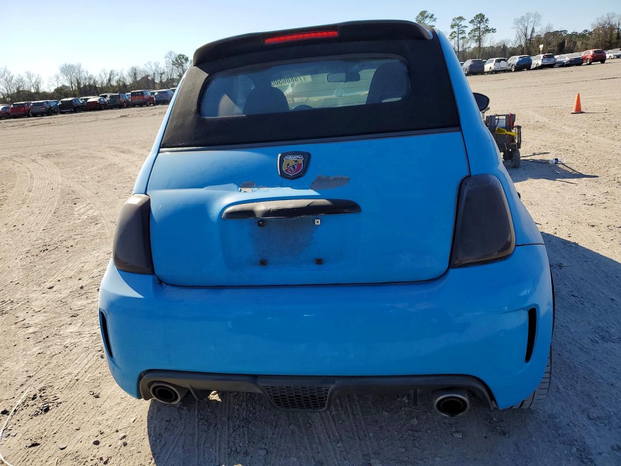 2013 Fiat 500 Abarth Blue vin: 3C3CFFJHXDT646551