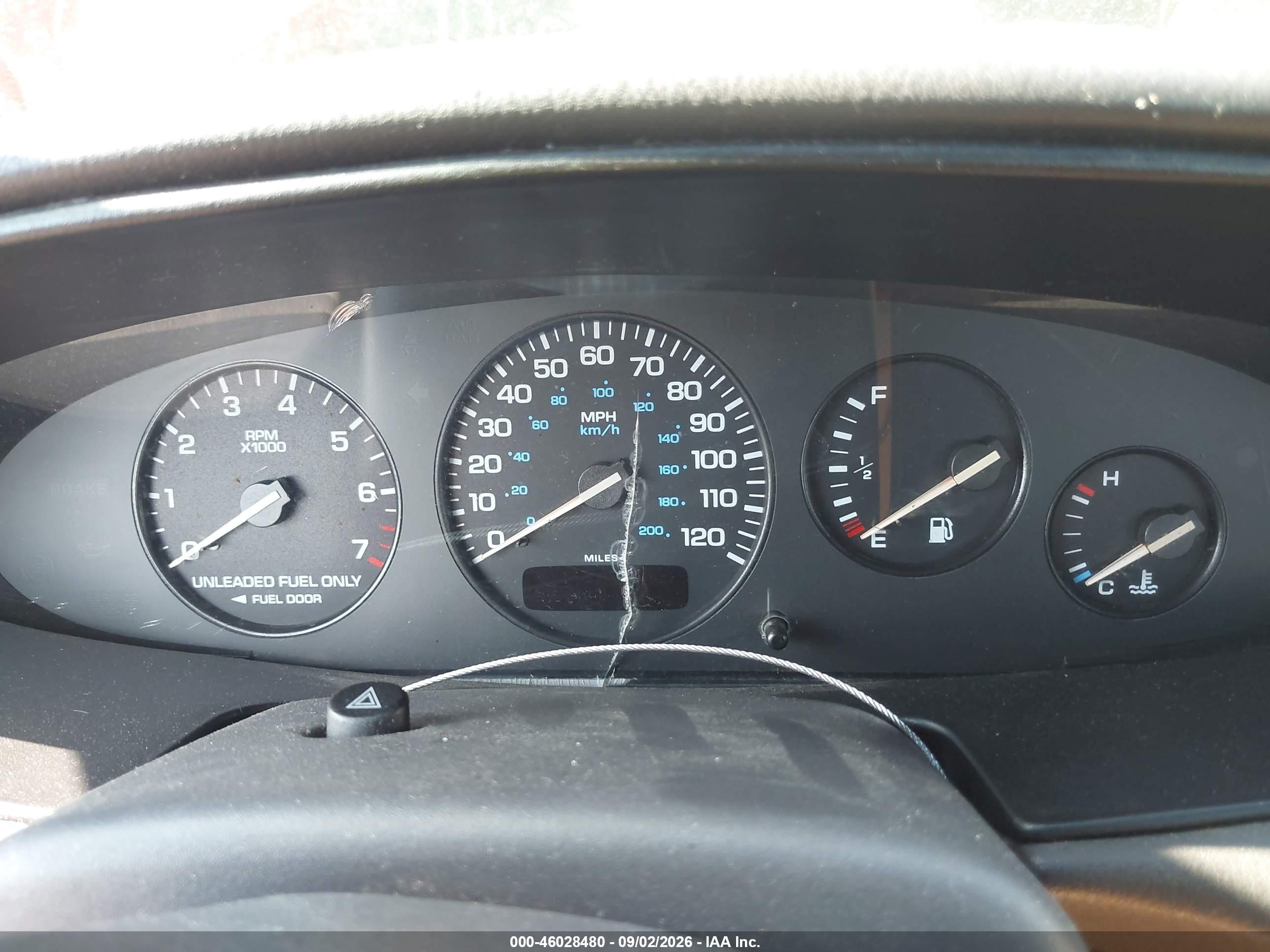 1997 Chrysler Sebring Jx Red vin: 3C3EL45H2VT562659