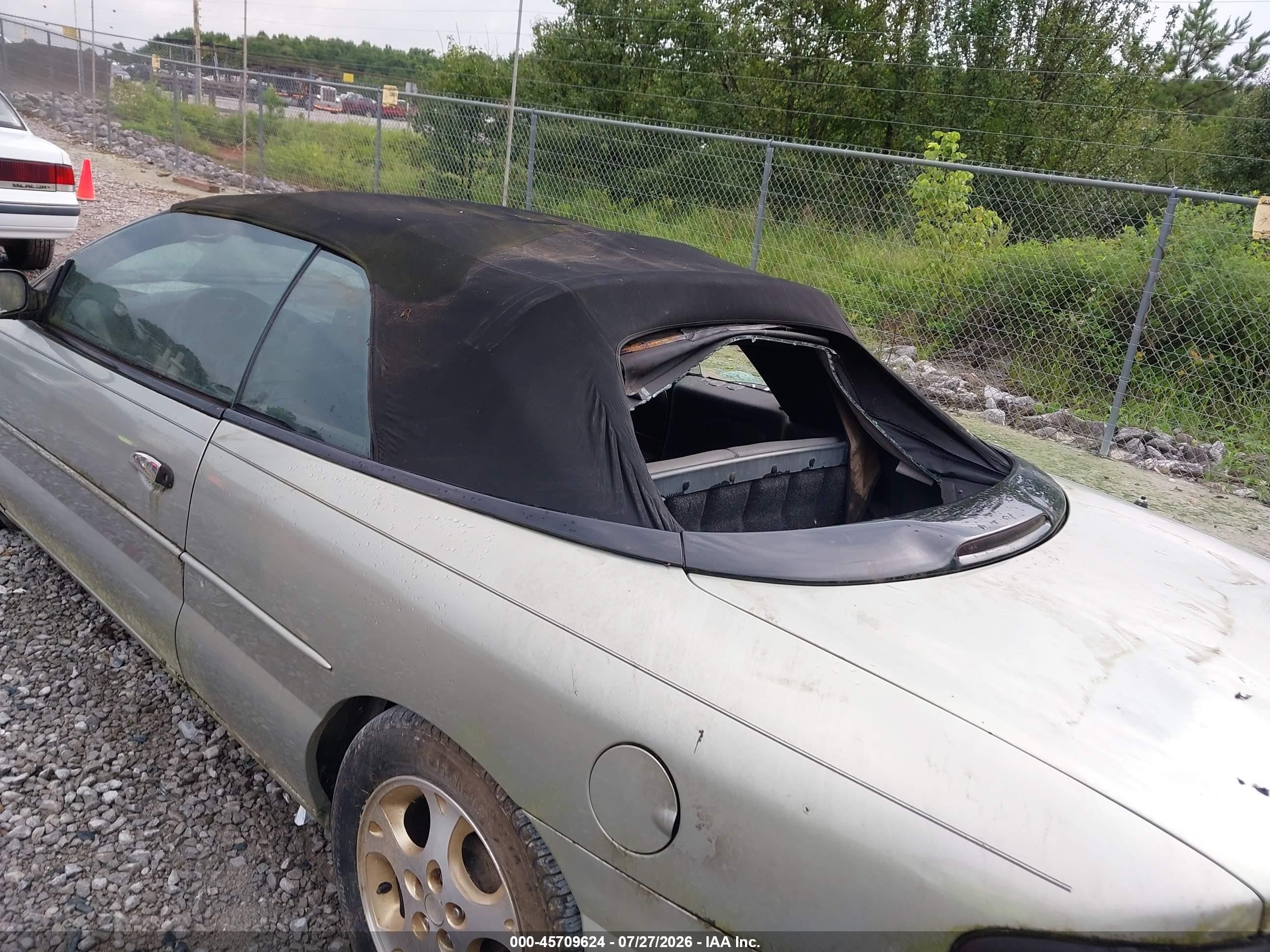 1999 Chrysler Sebring Jx Silver vin: 3C3EL45H3XT548028