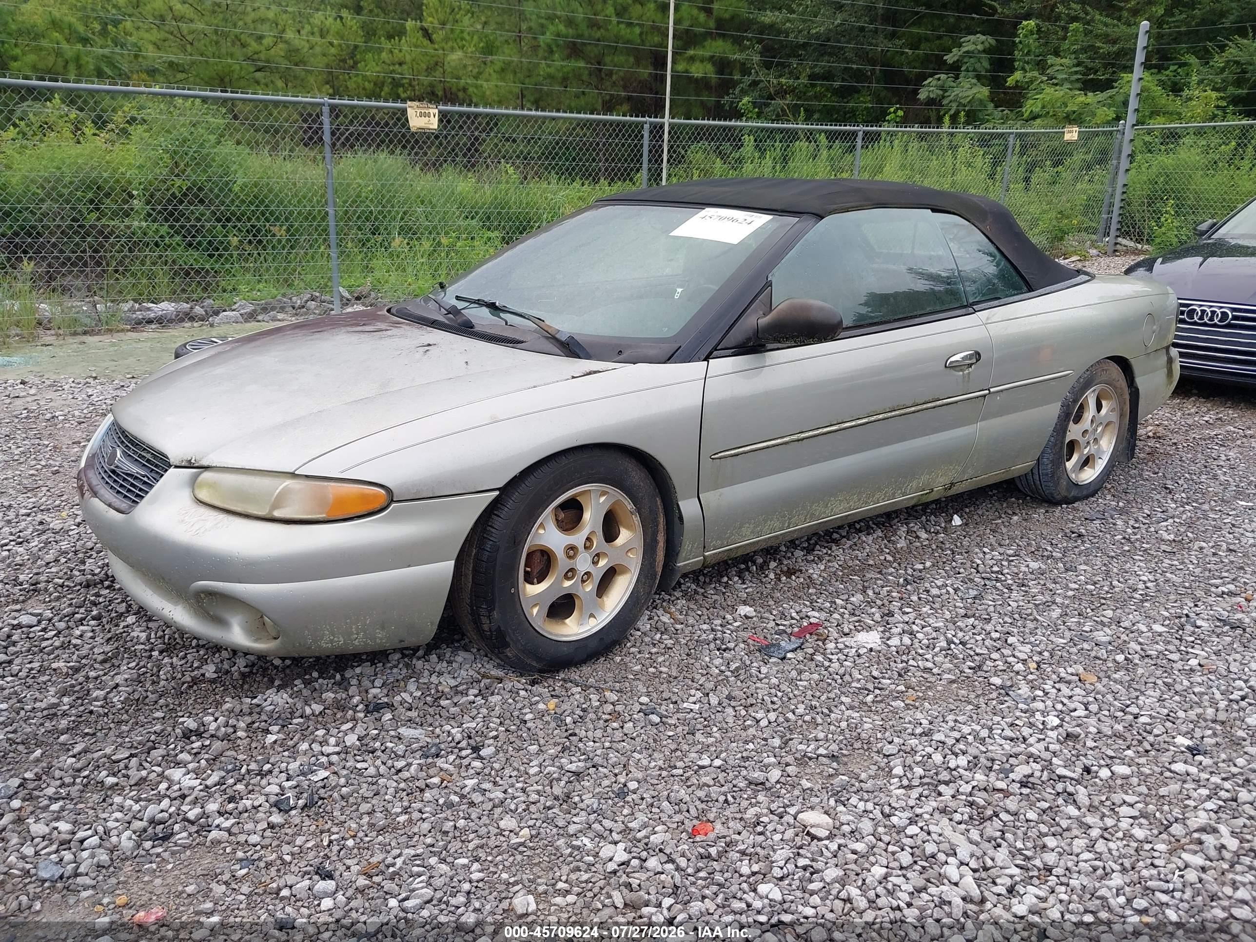 1999 Chrysler Sebring Jx Silver vin: 3C3EL45H3XT548028