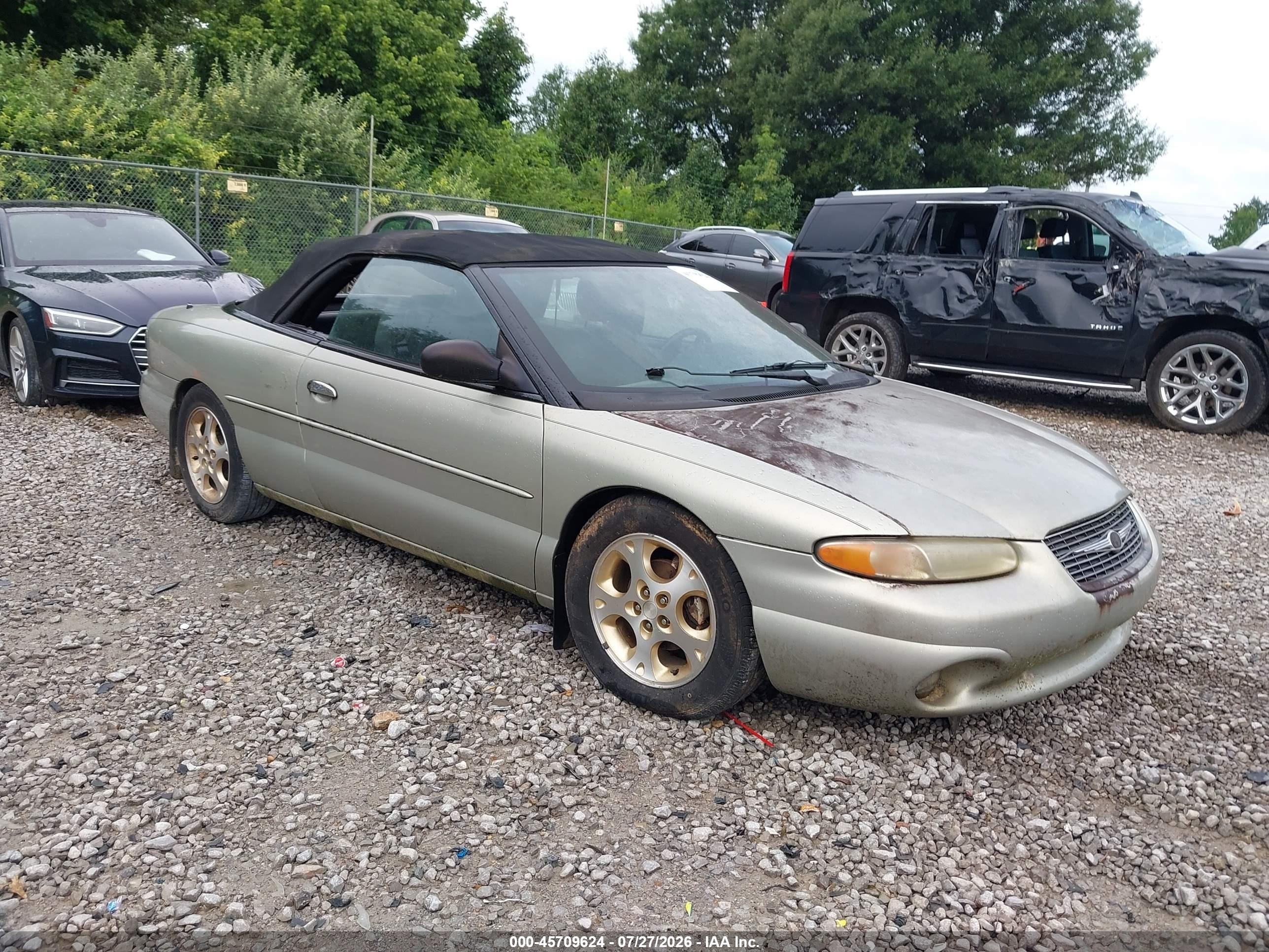 1999 Chrysler Sebring Jx Silver vin: 3C3EL45H3XT548028