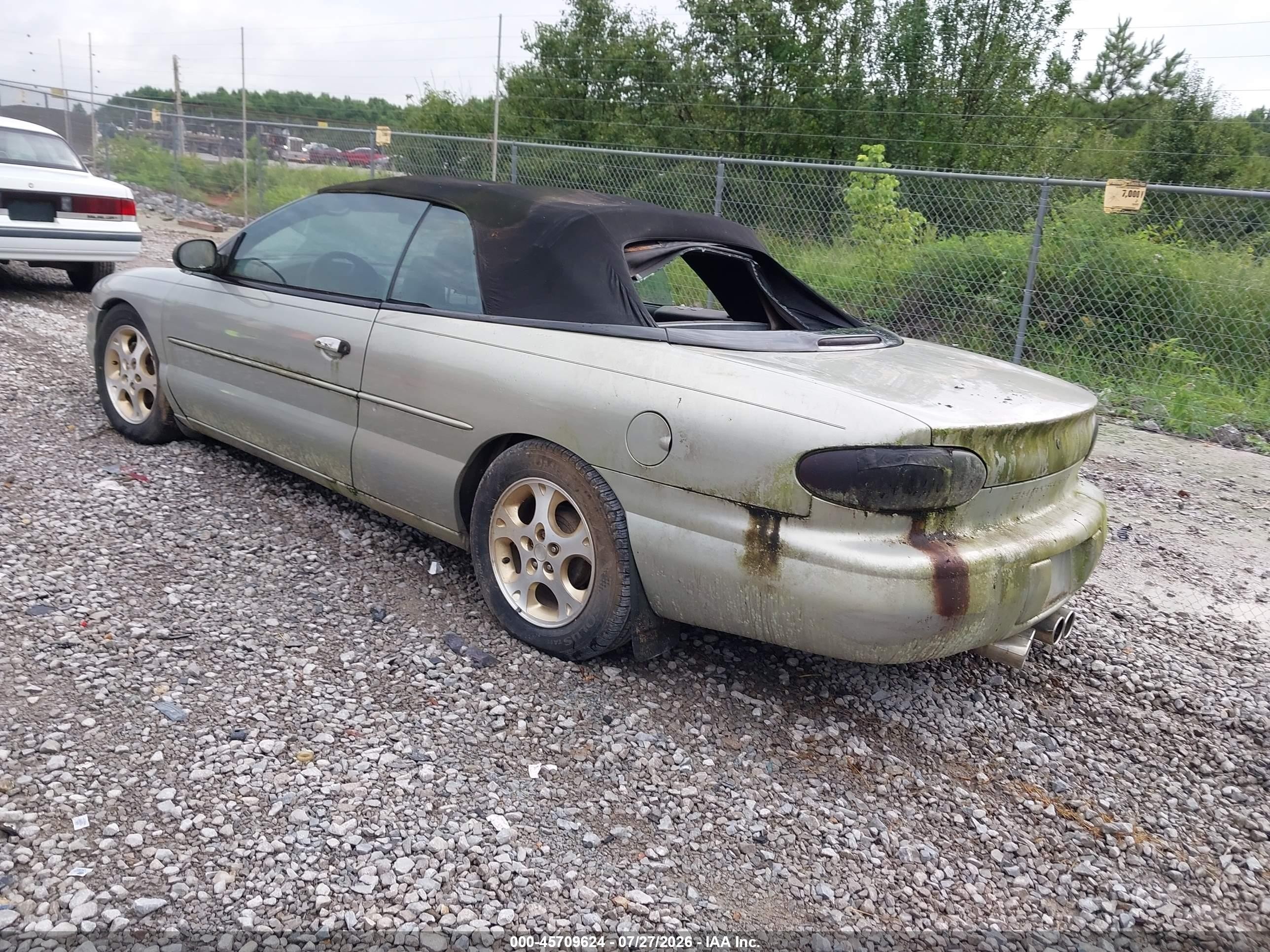 1999 Chrysler Sebring Jx Silver vin: 3C3EL45H3XT548028