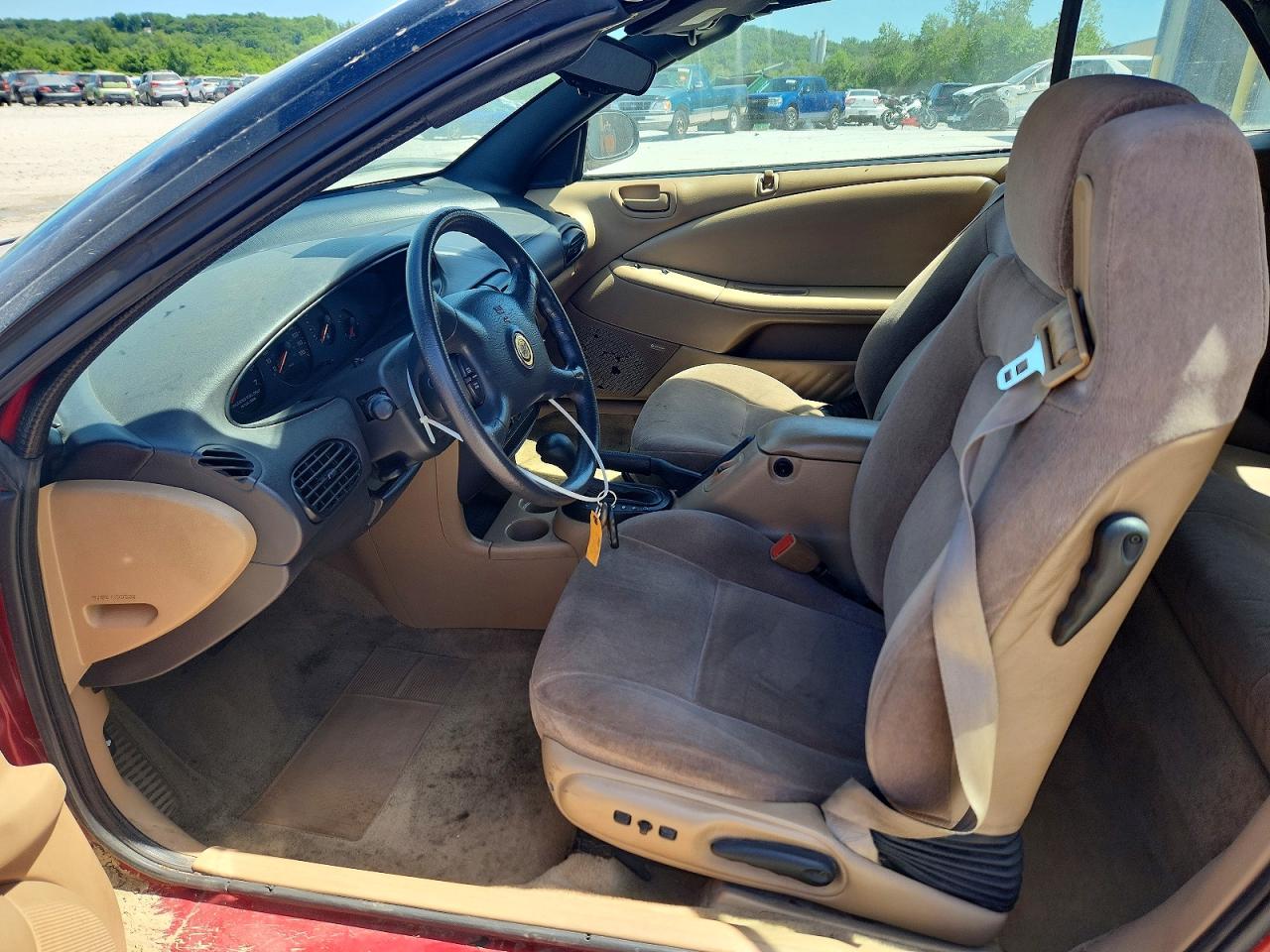 2000 Chrysler Sebring Jx Red vin: 3C3EL45H3YT260947