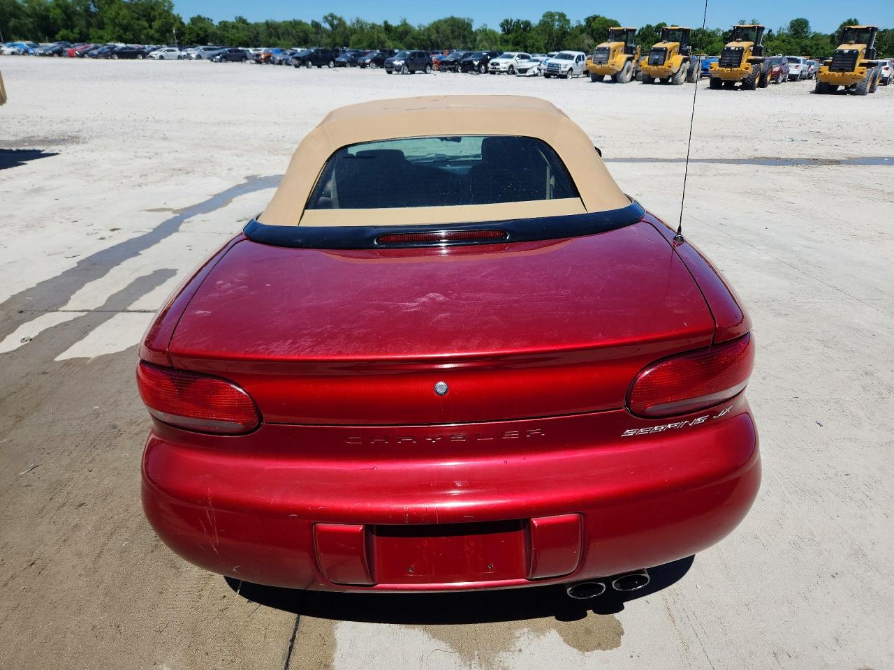 2000 Chrysler Sebring Jx Red vin: 3C3EL45H3YT260947