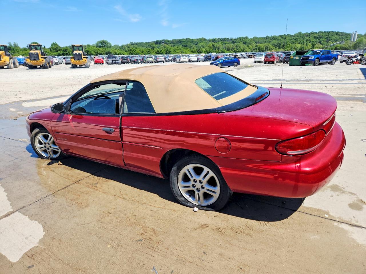 2000 Chrysler Sebring Jx Red vin: 3C3EL45H3YT260947