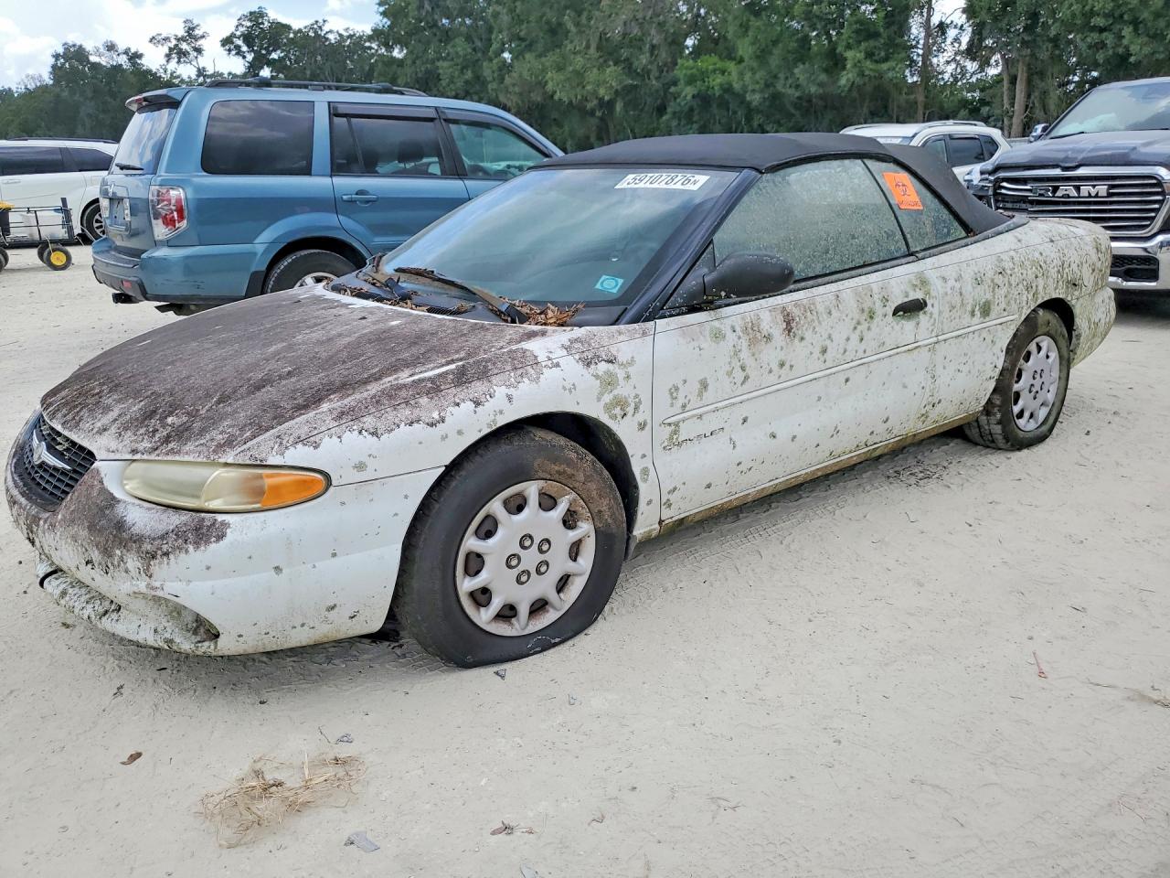 2000 Chrysler Sebring Jx White vin: 3C3EL45H4YT231196