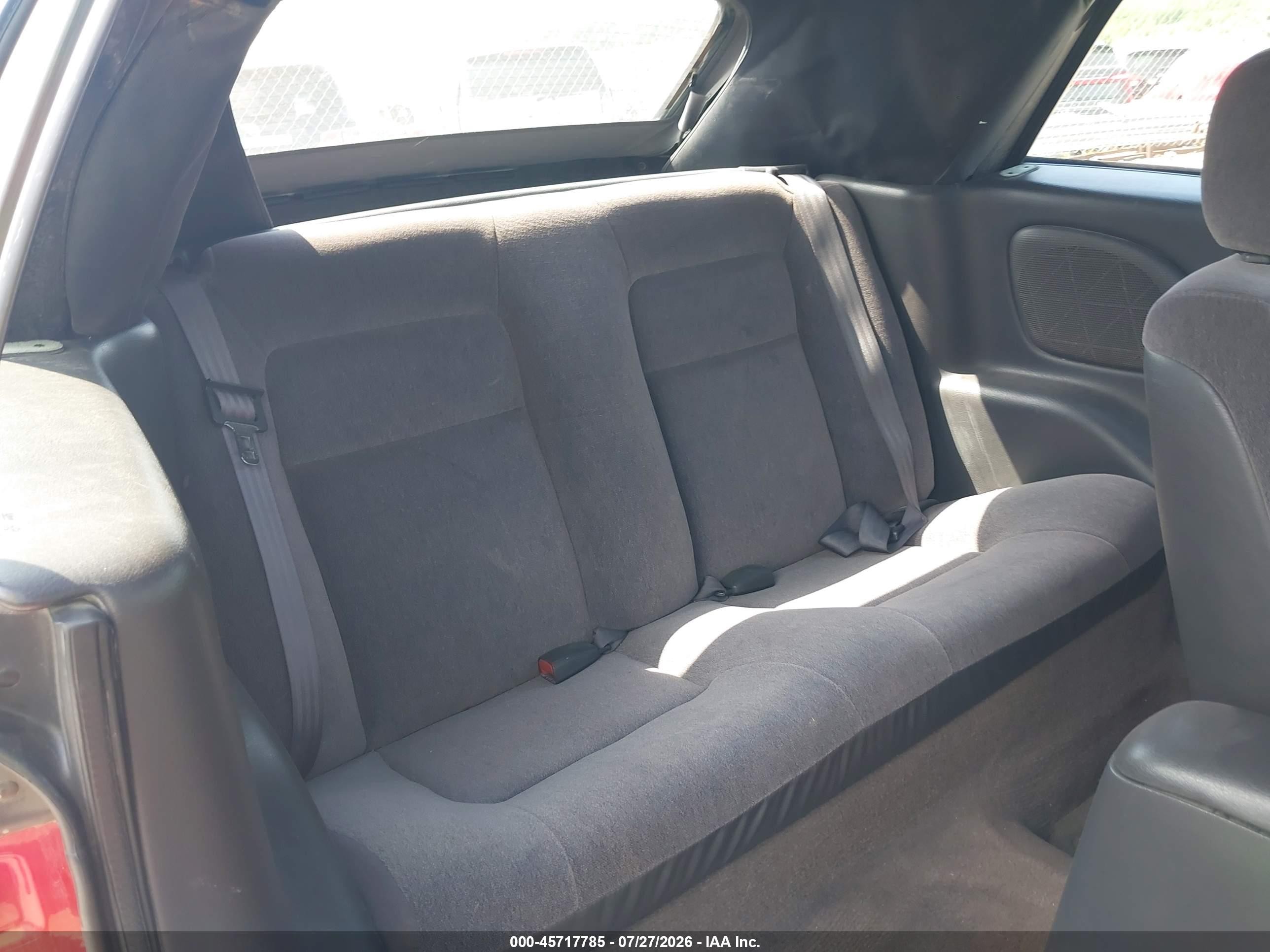 1999 Chrysler Sebring Jx Red vin: 3C3EL45H9XT207880