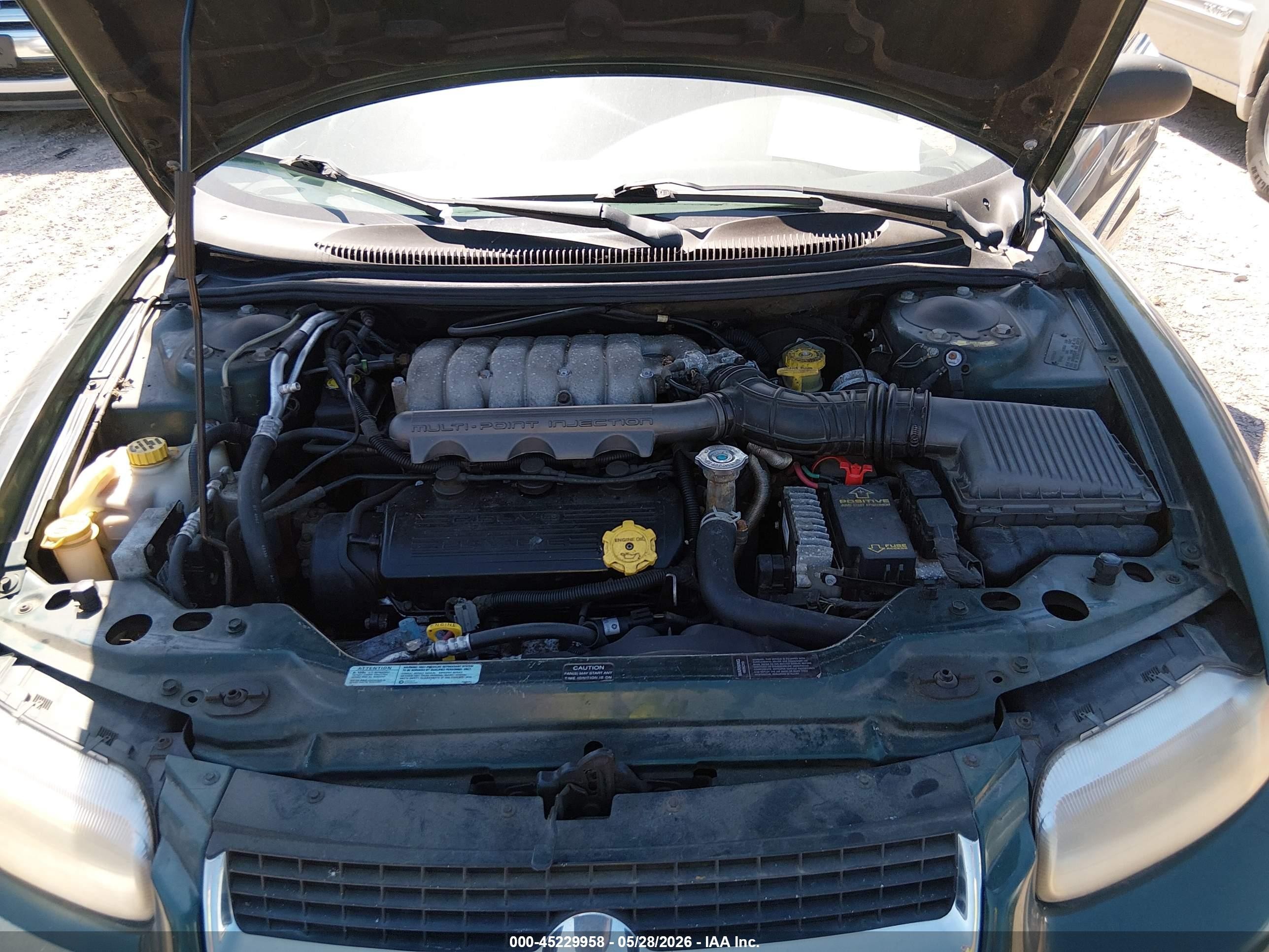 1997 Chrysler Sebring Jxi Green vin: 3C3EL55H0VT521887