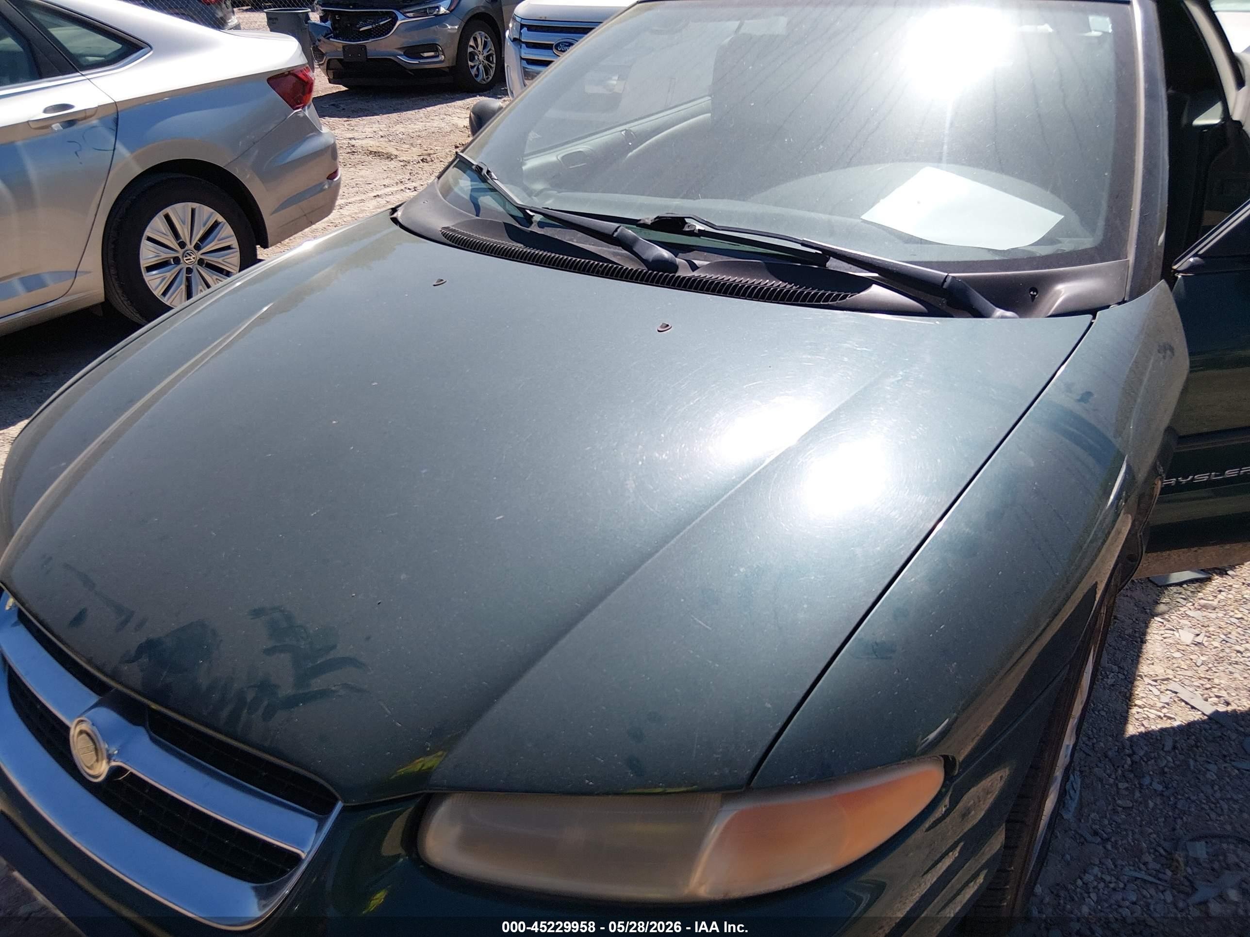 1997 Chrysler Sebring Jxi Green vin: 3C3EL55H0VT521887