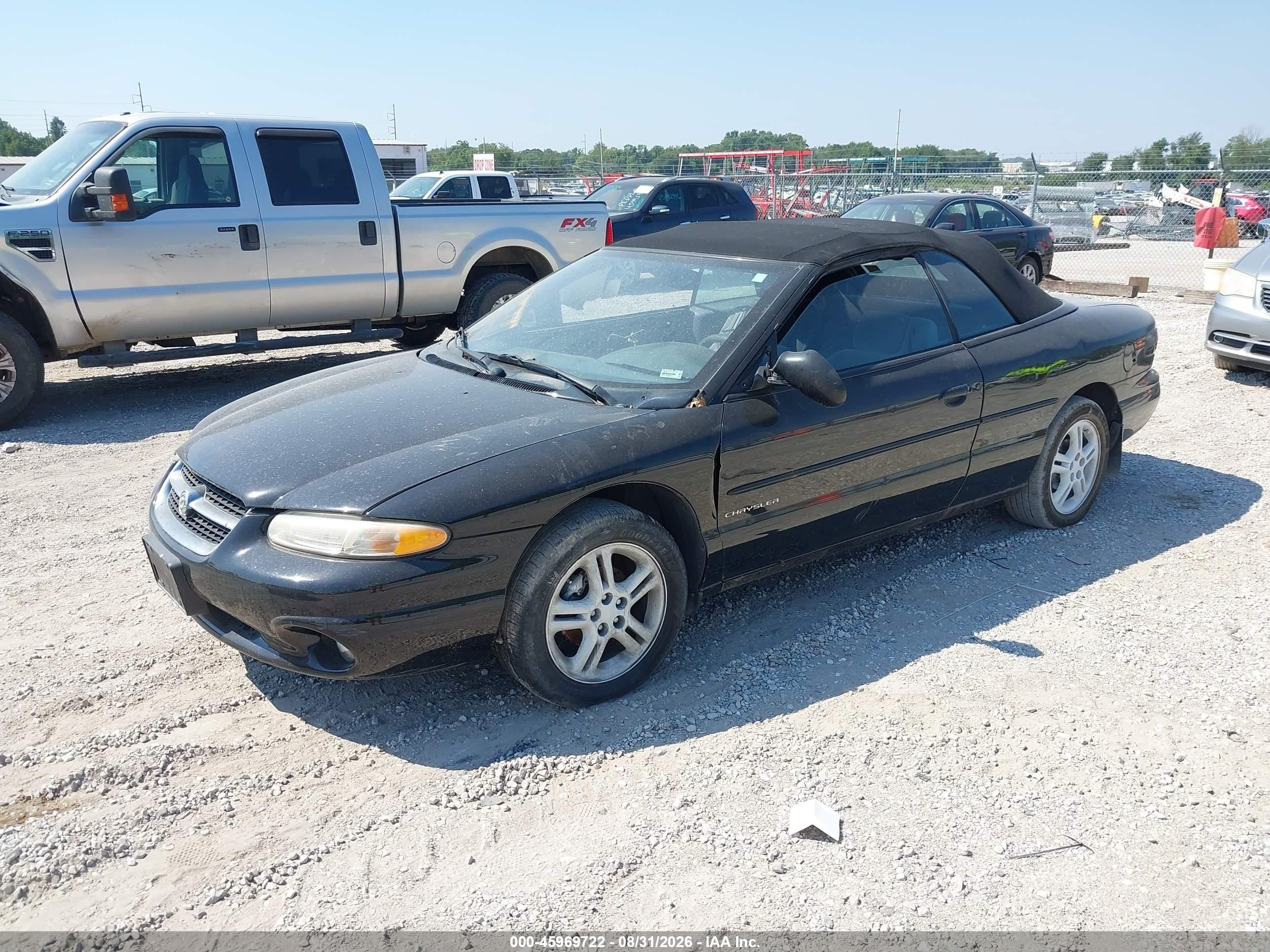 1997 Chrysler Sebring Jxi Black vin: 3C3EL55H1VT629368