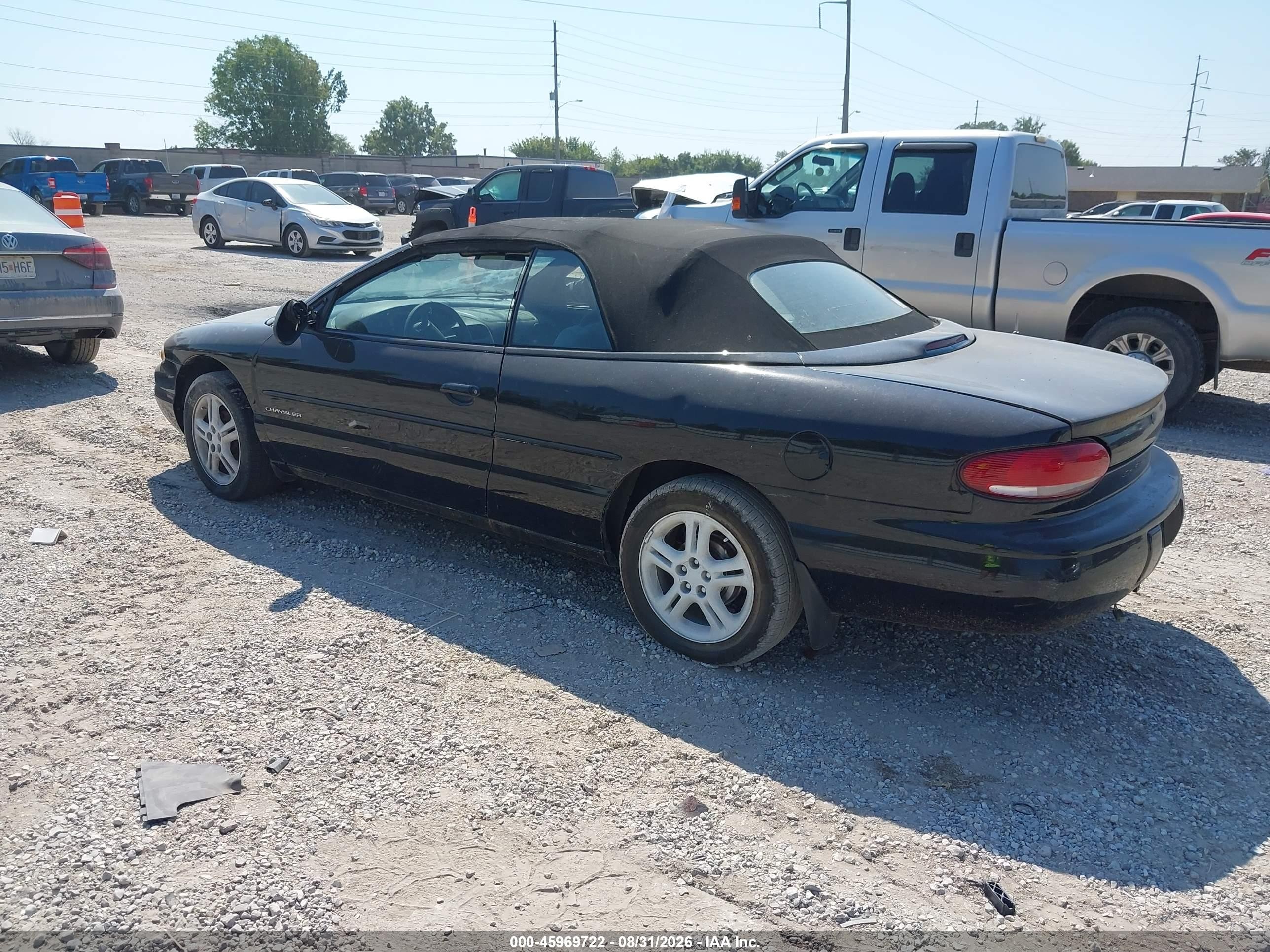 1997 Chrysler Sebring Jxi Black vin: 3C3EL55H1VT629368