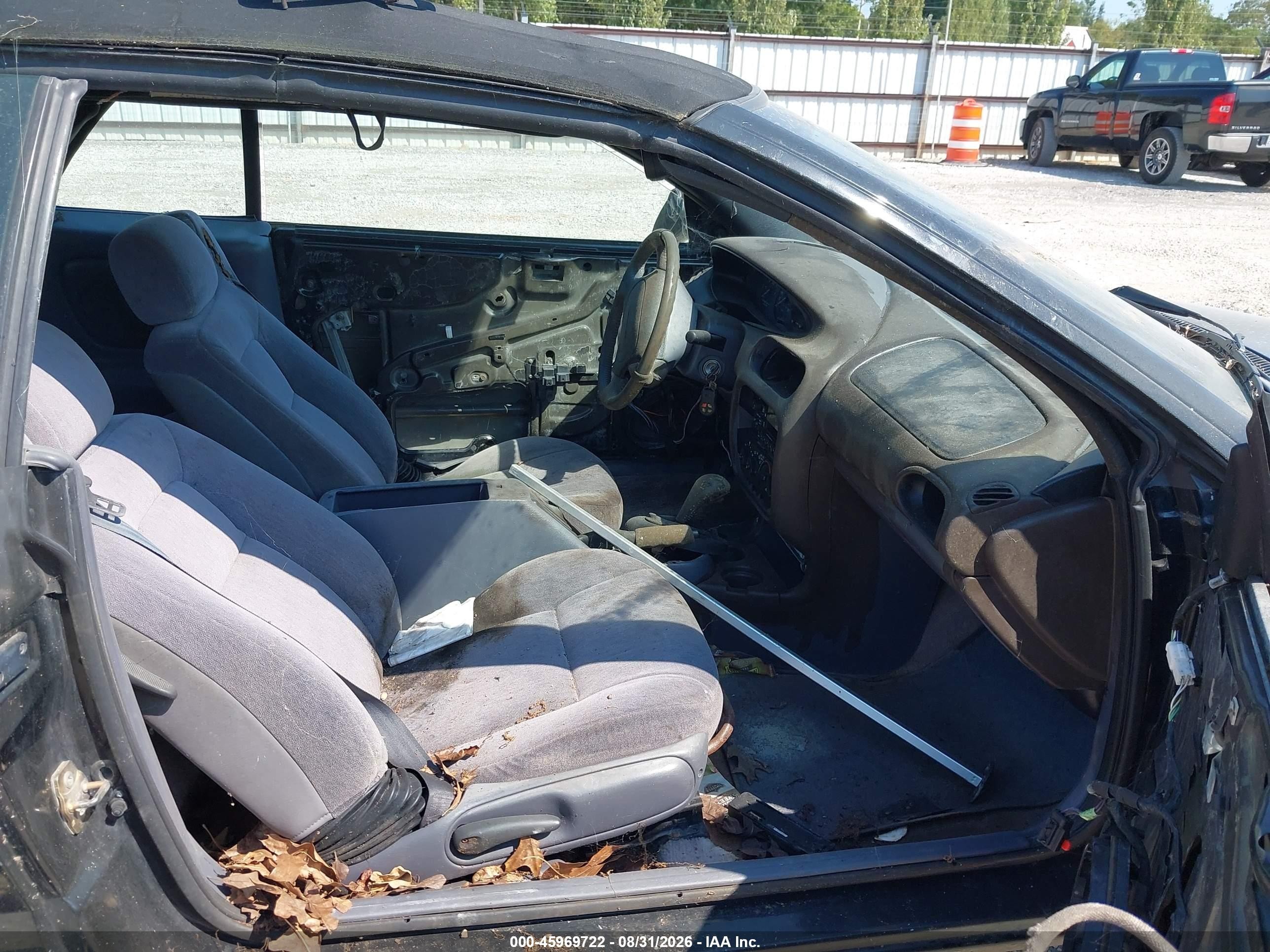 1997 Chrysler Sebring Jxi Black vin: 3C3EL55H1VT629368