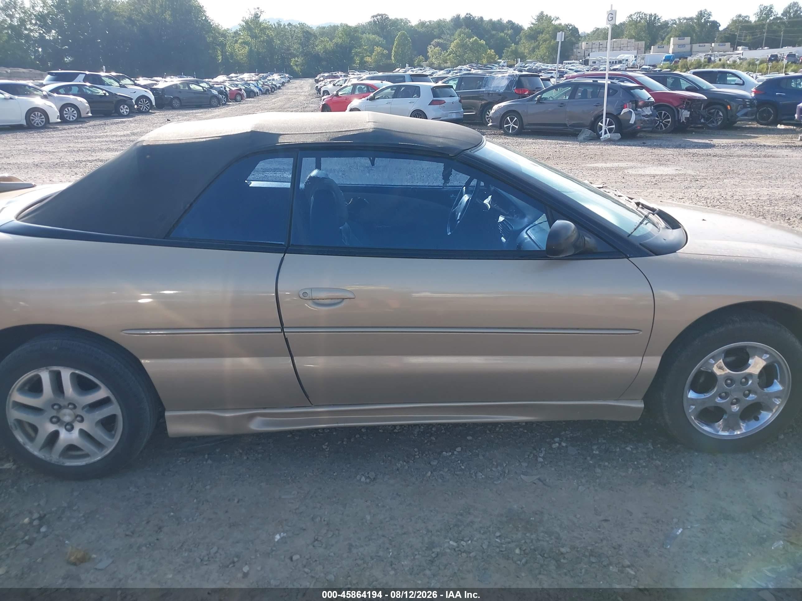 1999 Chrysler Sebring Jxi Gold vin: 3C3EL55H1XT213551