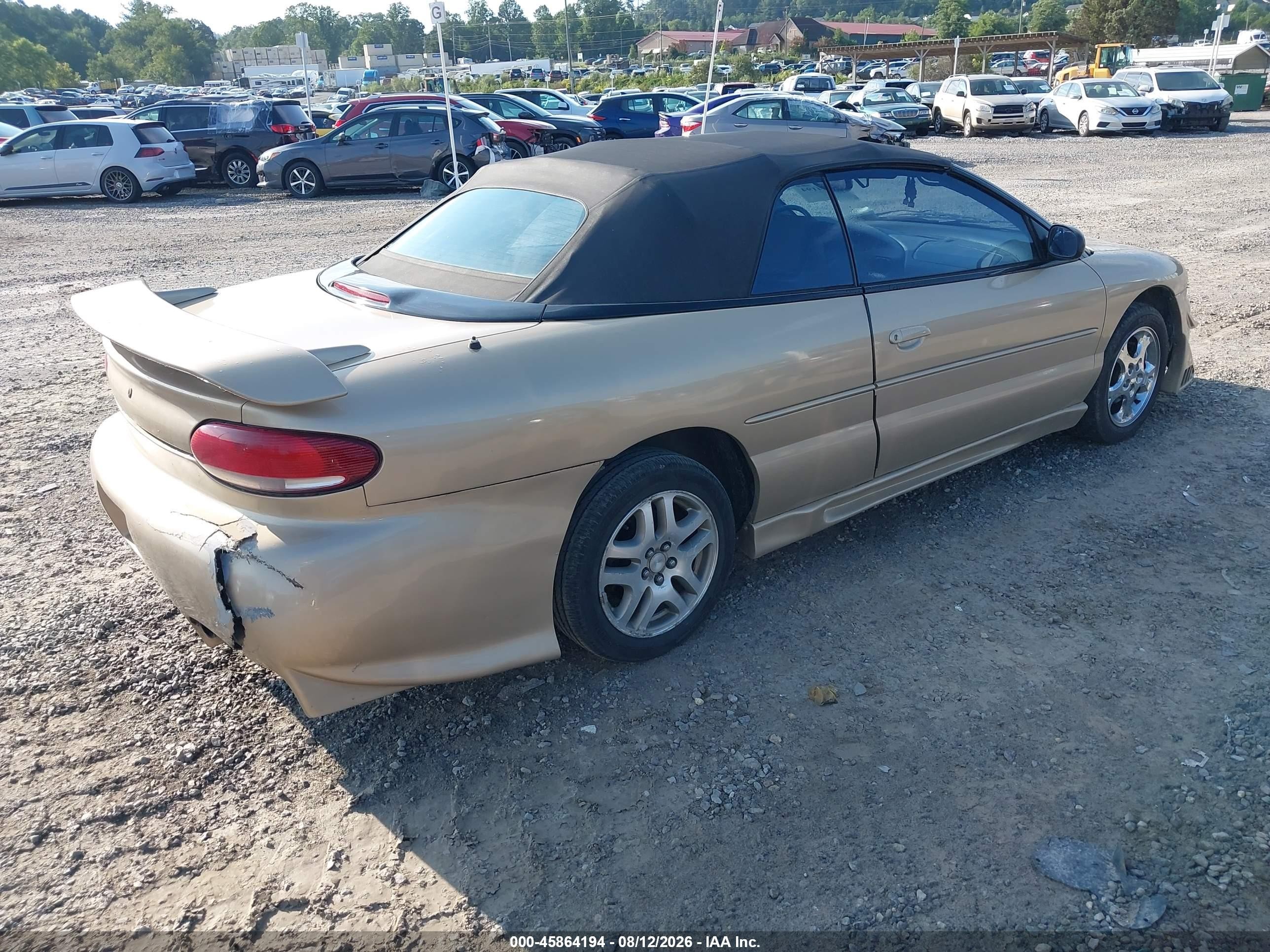1999 Chrysler Sebring Jxi Gold vin: 3C3EL55H1XT213551