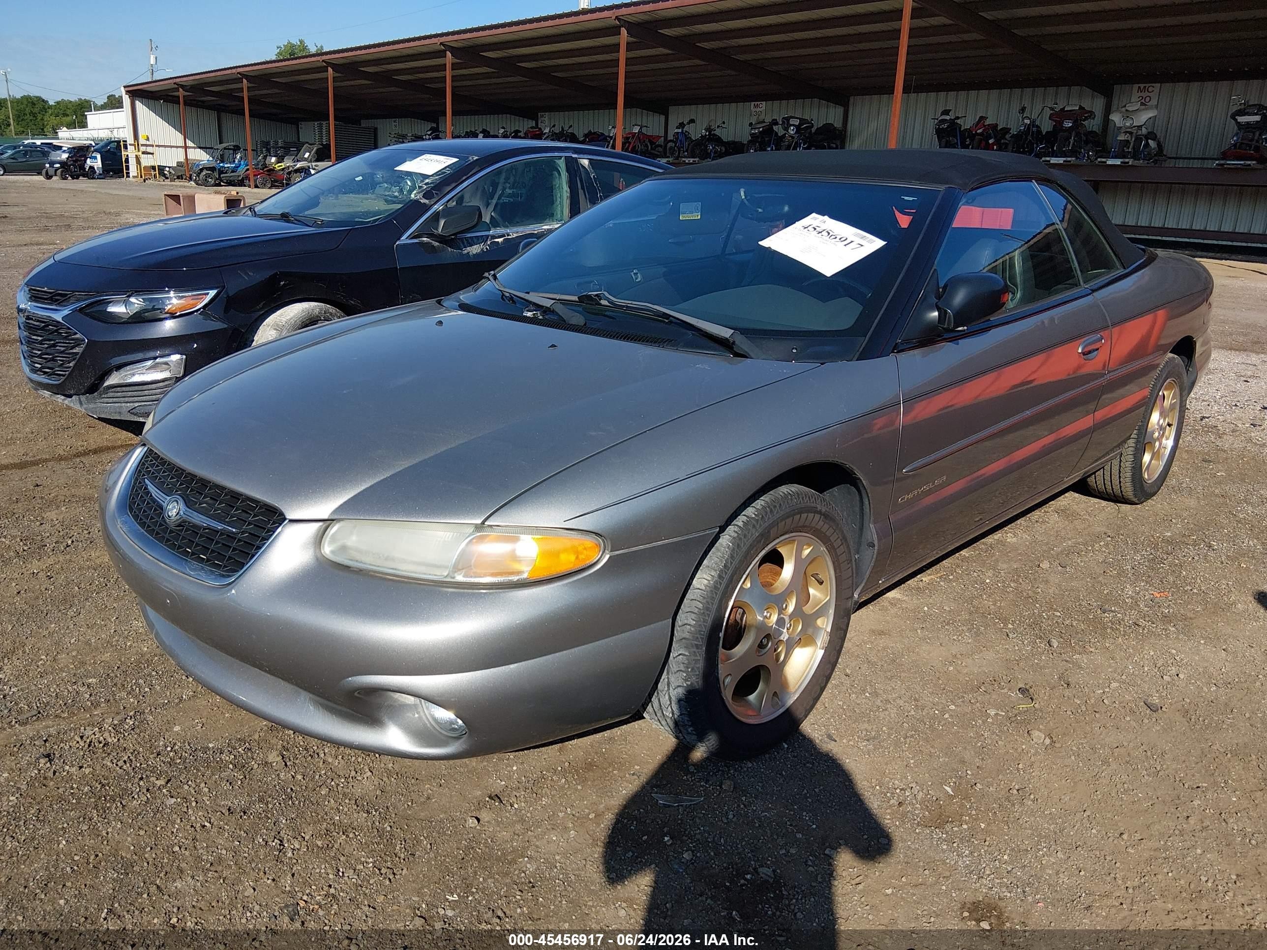 1999 Chrysler Sebring Jxi Gray vin: 3C3EL55H1XT577176