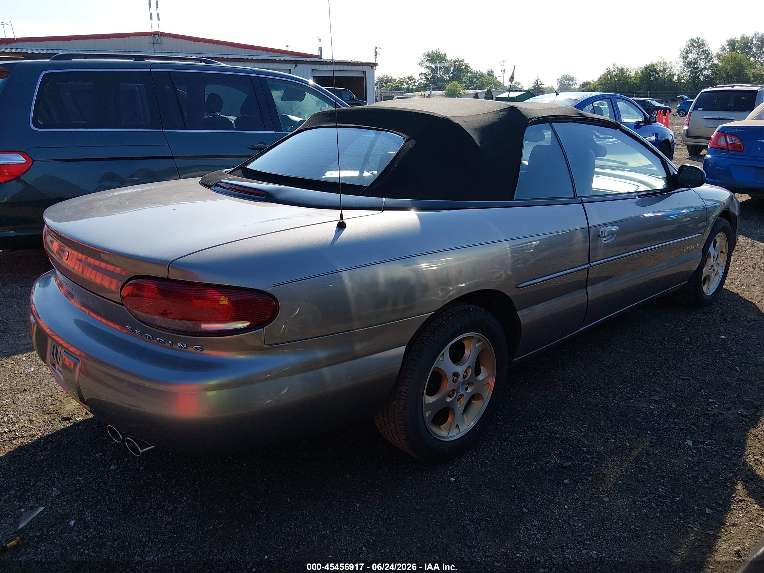 1999 Chrysler Sebring Jxi Gray vin: 3C3EL55H1XT577176
