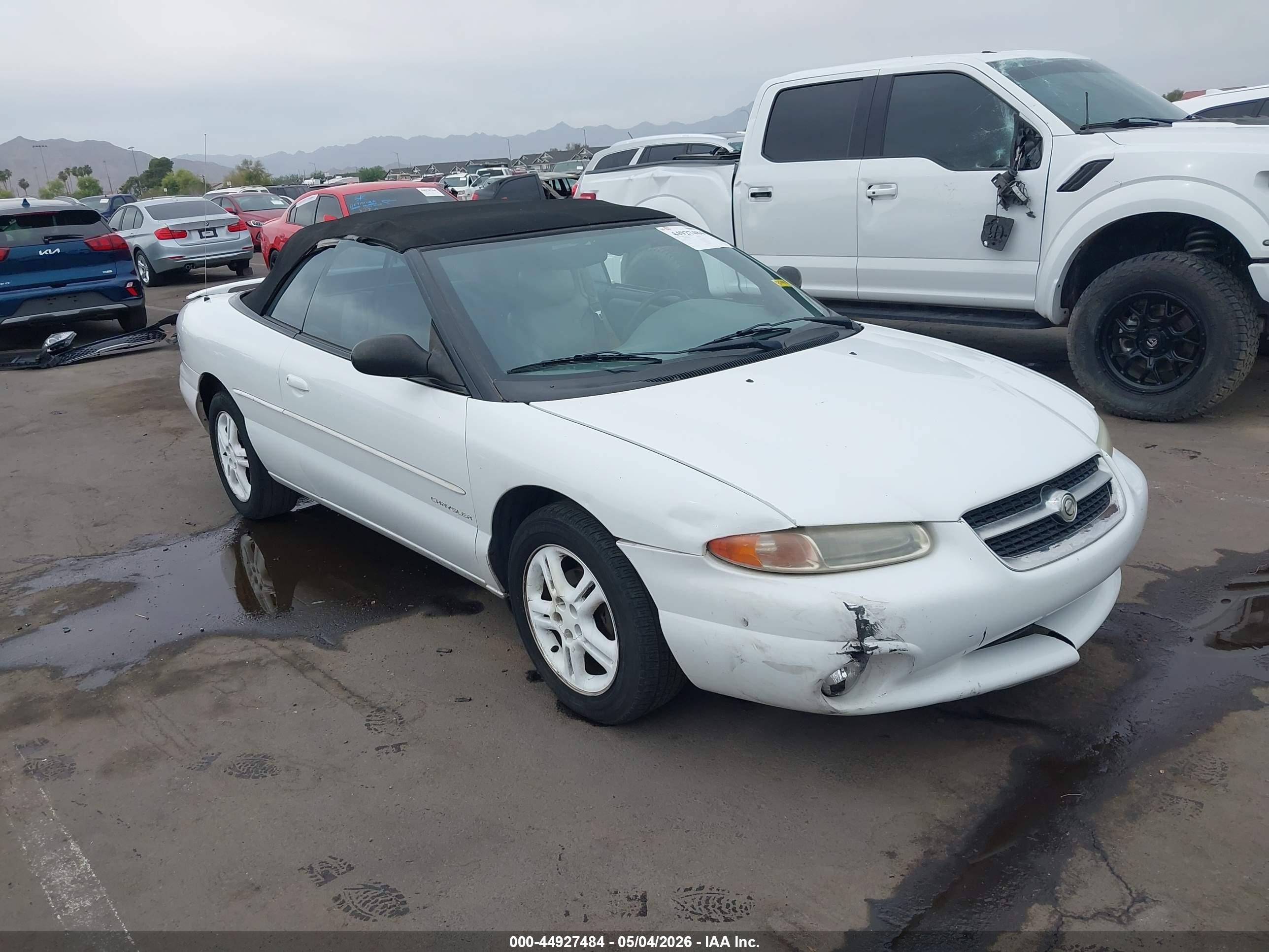 1997 Chrysler Sebring Jxi White vin: 3C3EL55H6VT544610