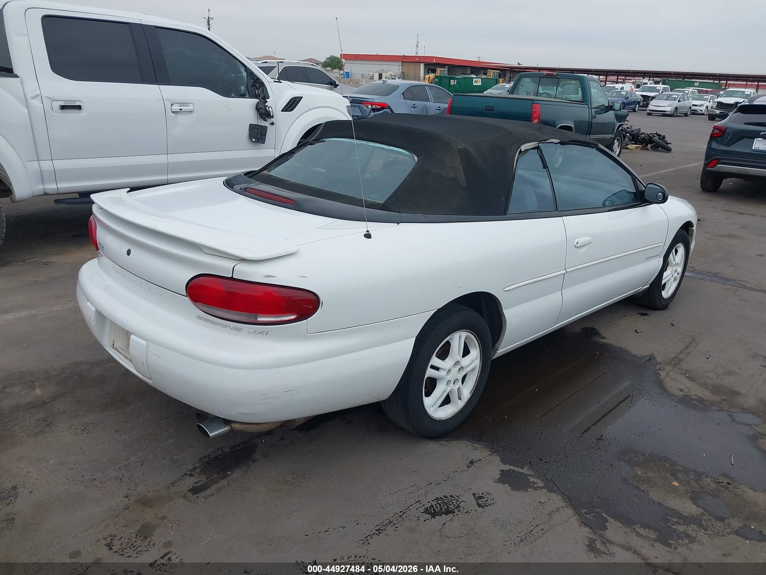 1997 Chrysler Sebring Jxi White vin: 3C3EL55H6VT544610