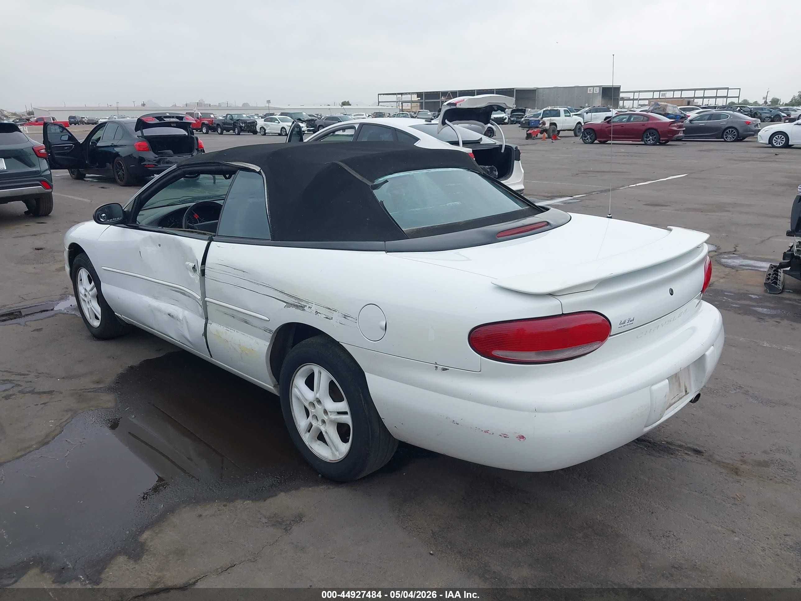 1997 Chrysler Sebring Jxi White vin: 3C3EL55H6VT544610