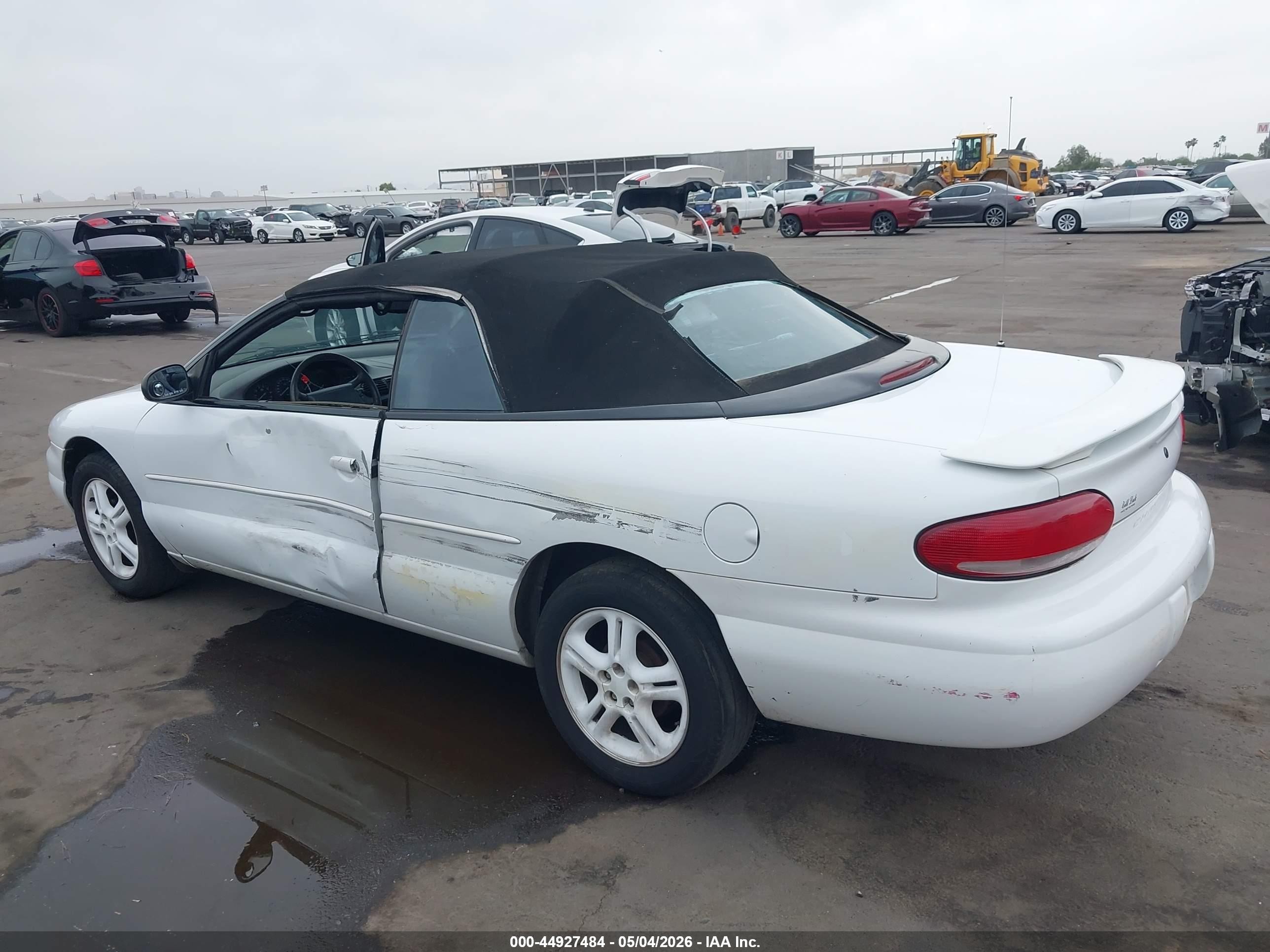 1997 Chrysler Sebring Jxi White vin: 3C3EL55H6VT544610