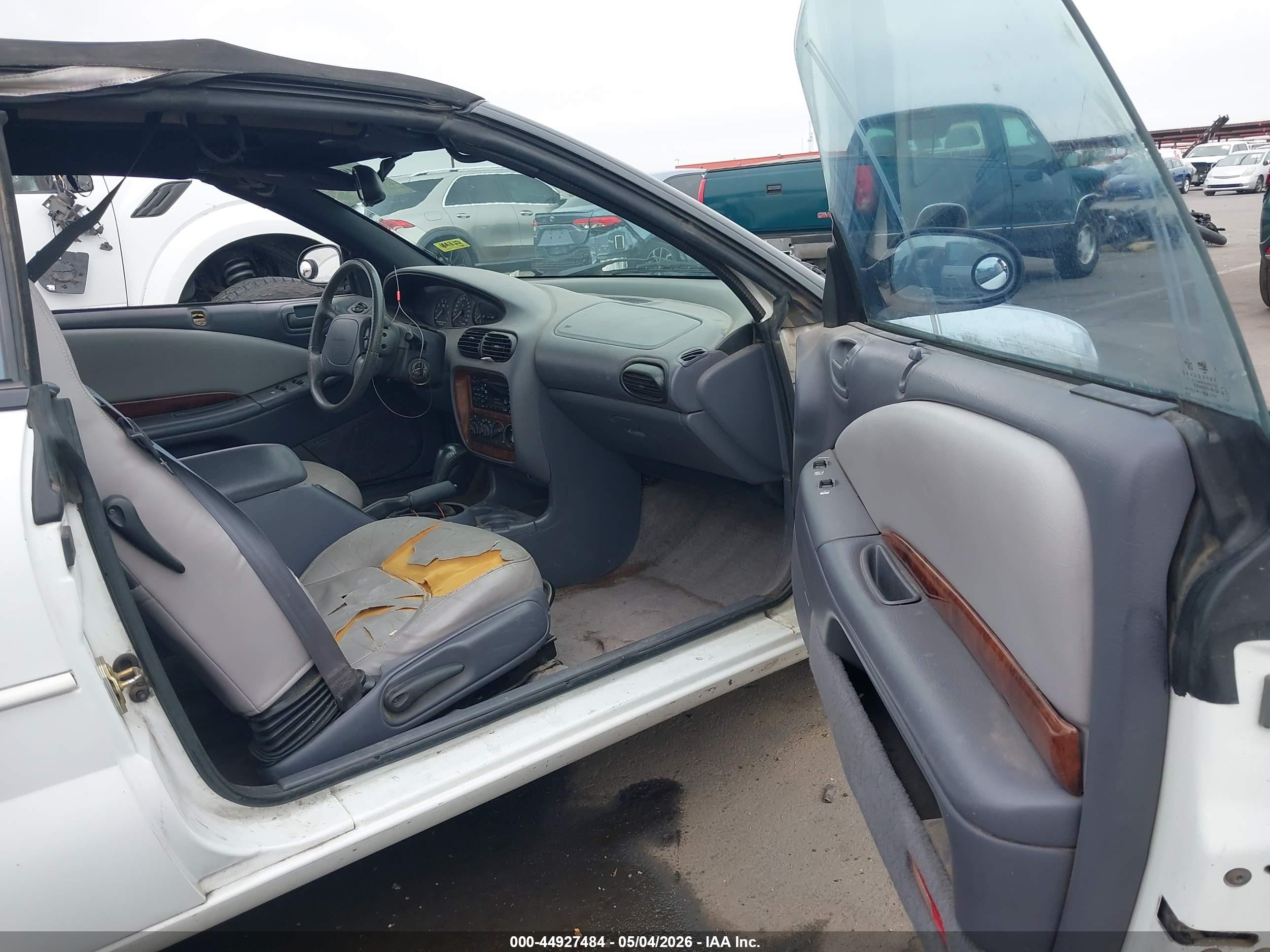 1997 Chrysler Sebring Jxi White vin: 3C3EL55H6VT544610