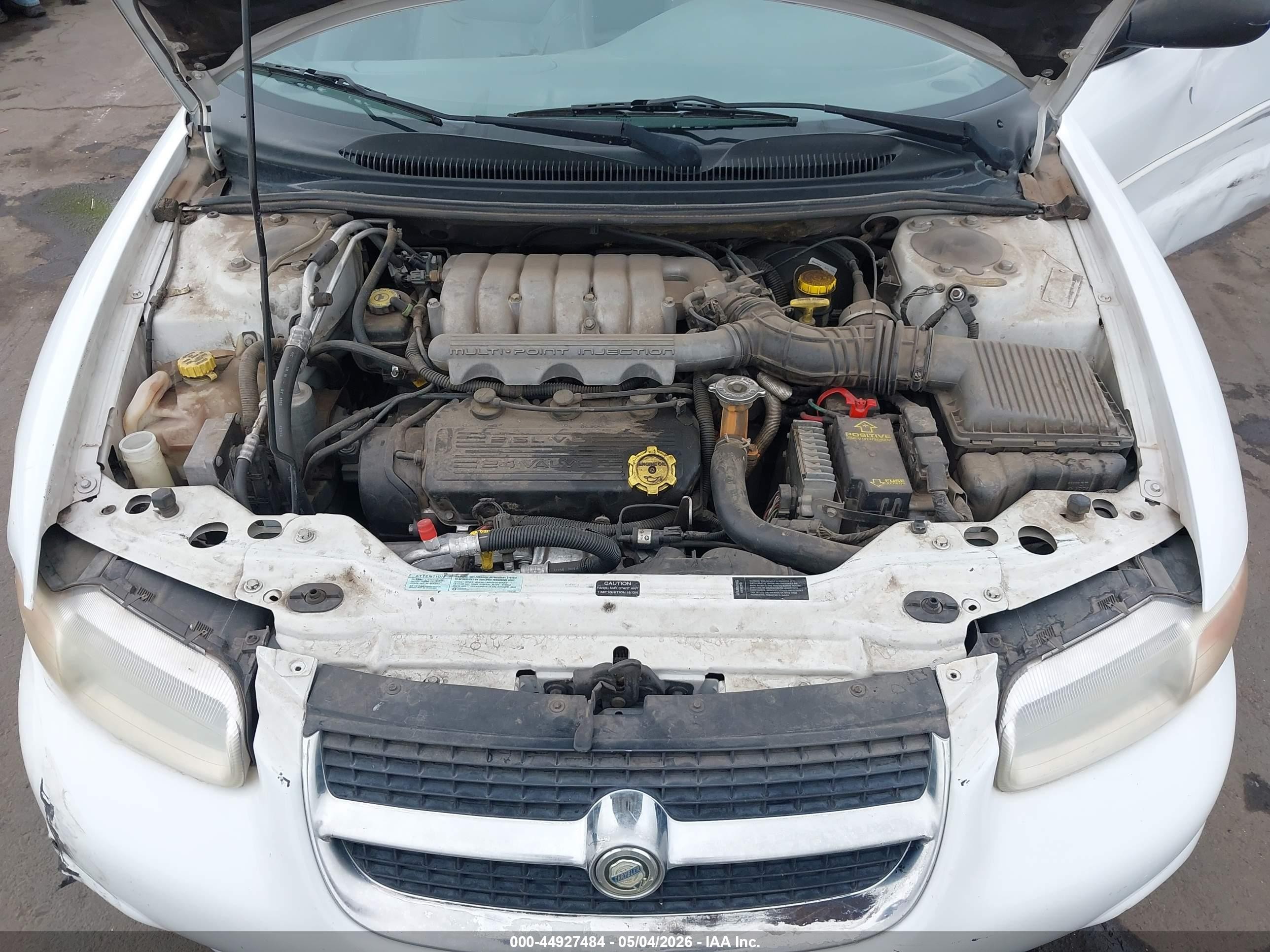 1997 Chrysler Sebring Jxi White vin: 3C3EL55H6VT544610