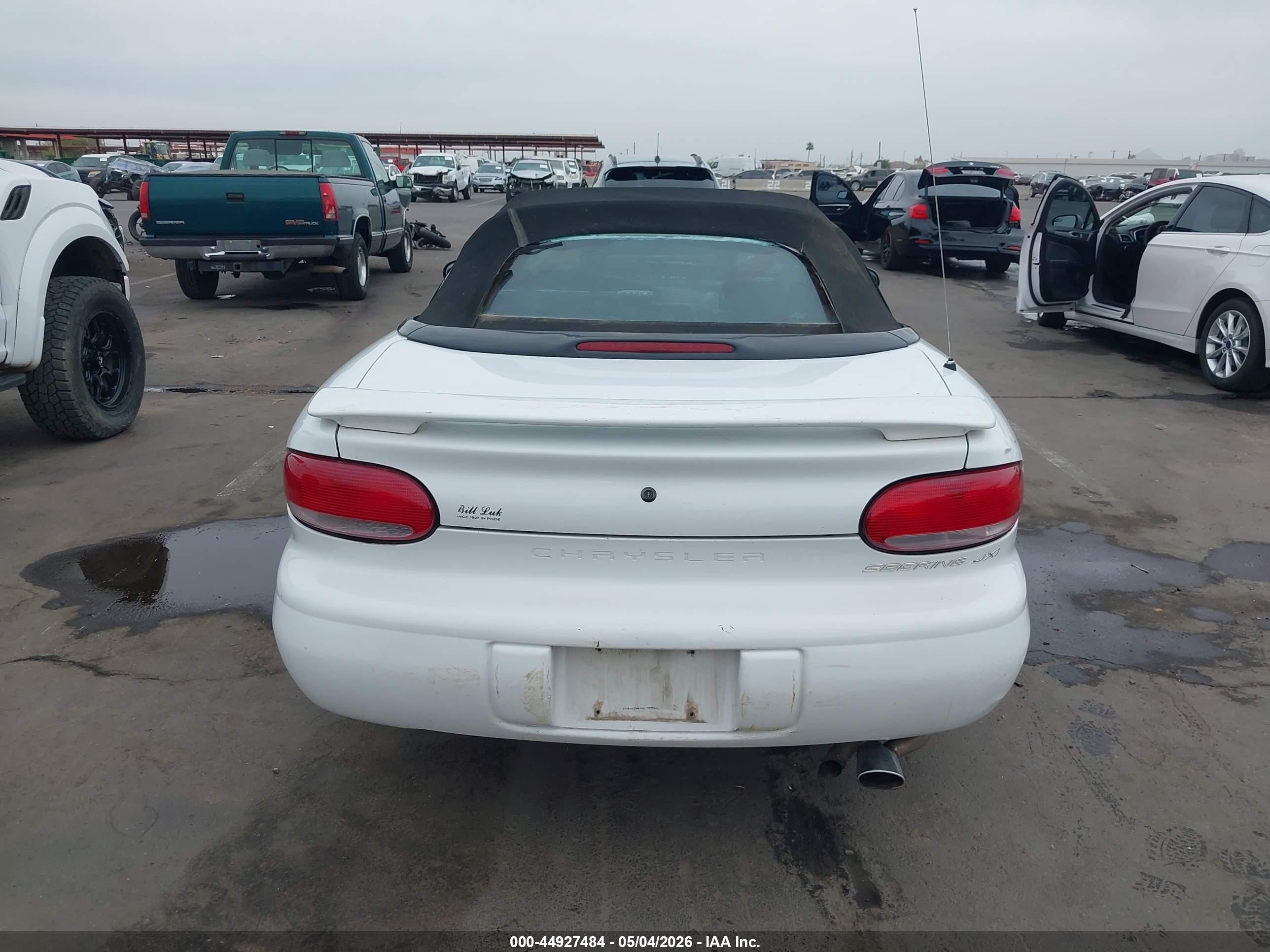 1997 Chrysler Sebring Jxi White vin: 3C3EL55H6VT544610