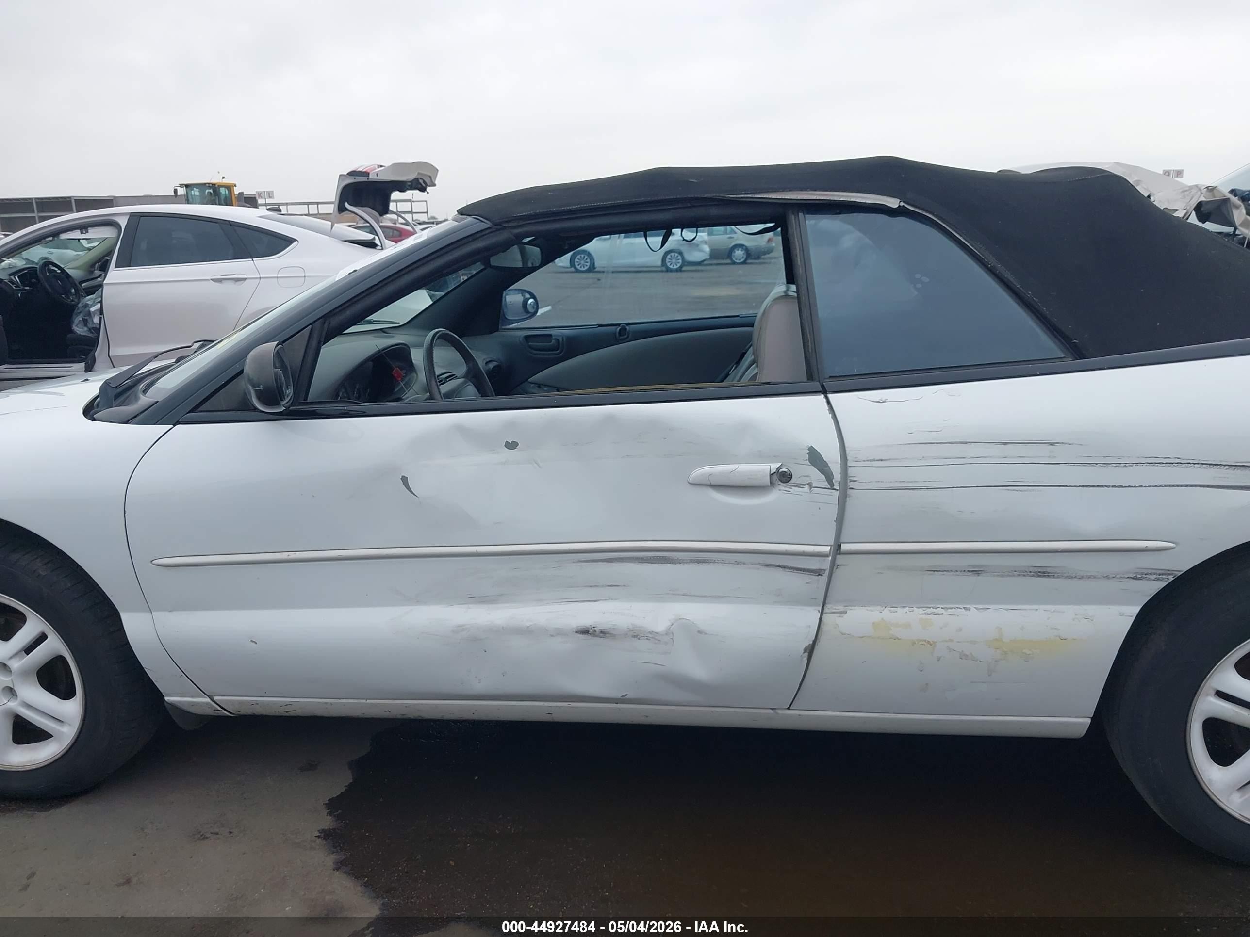 1997 Chrysler Sebring Jxi White vin: 3C3EL55H6VT544610