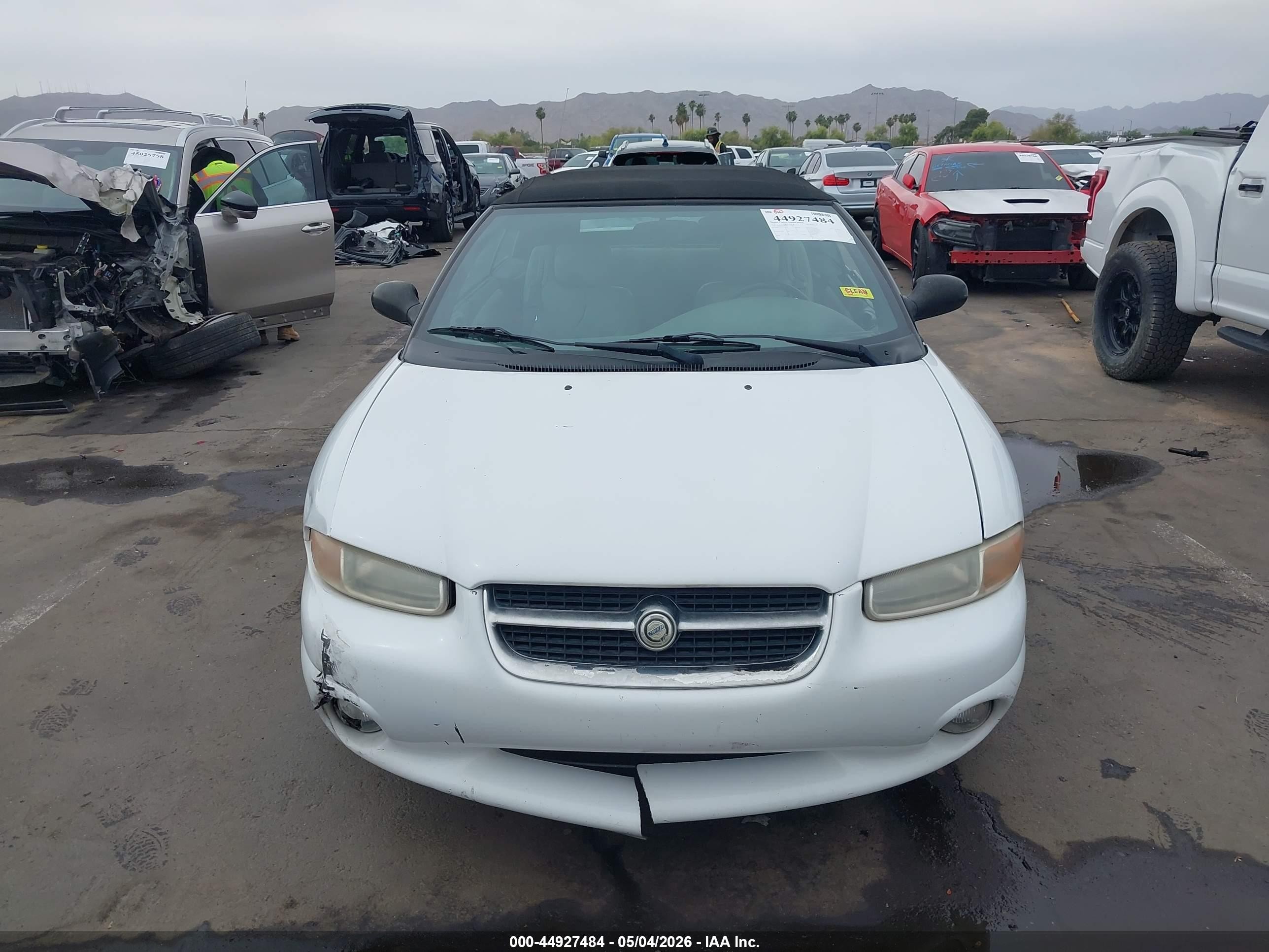 1997 Chrysler Sebring Jxi White vin: 3C3EL55H6VT544610