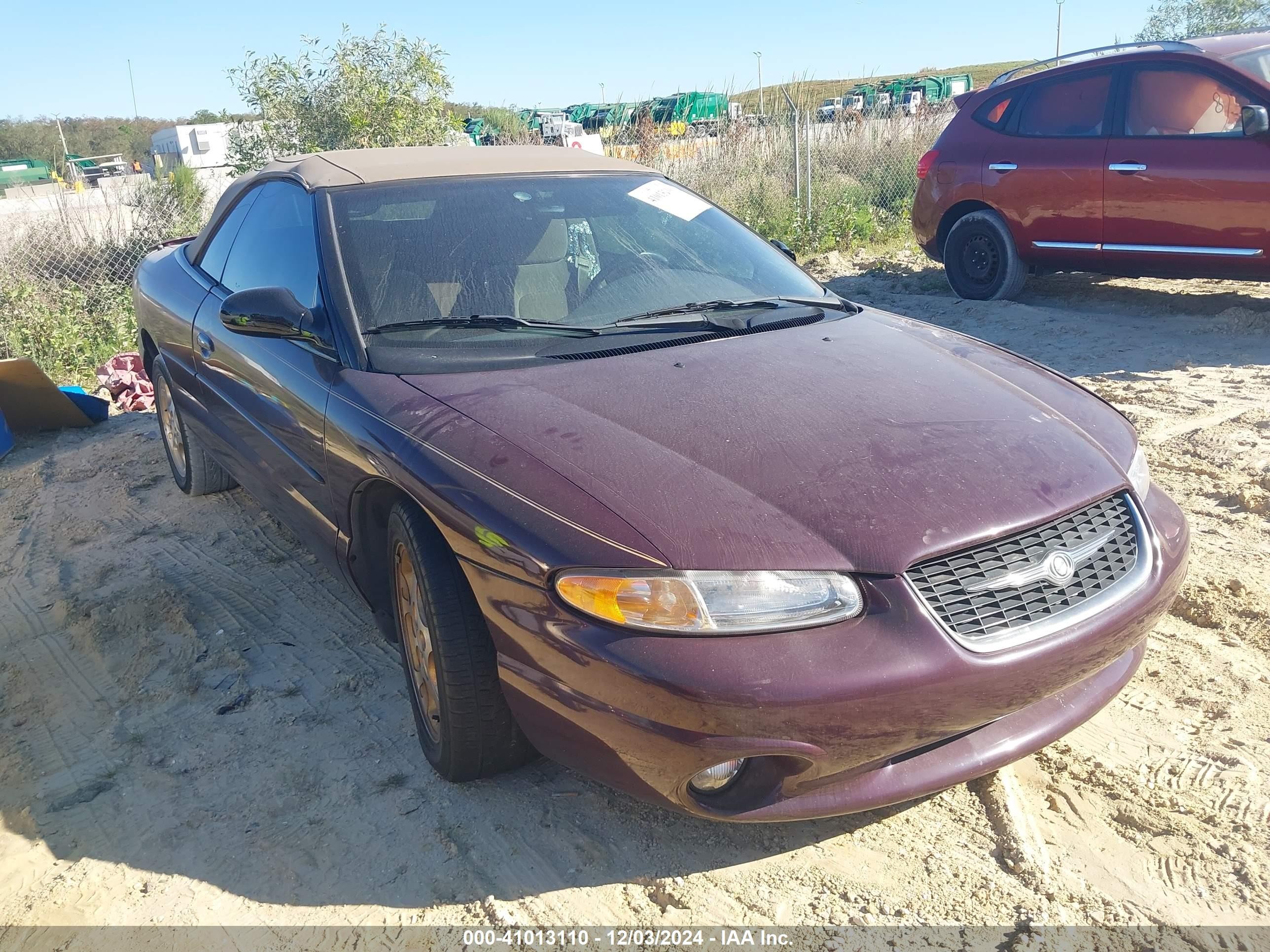 Price & History 1999 Chrysler Sebring Jxi 2.5l V-6 168hp vin