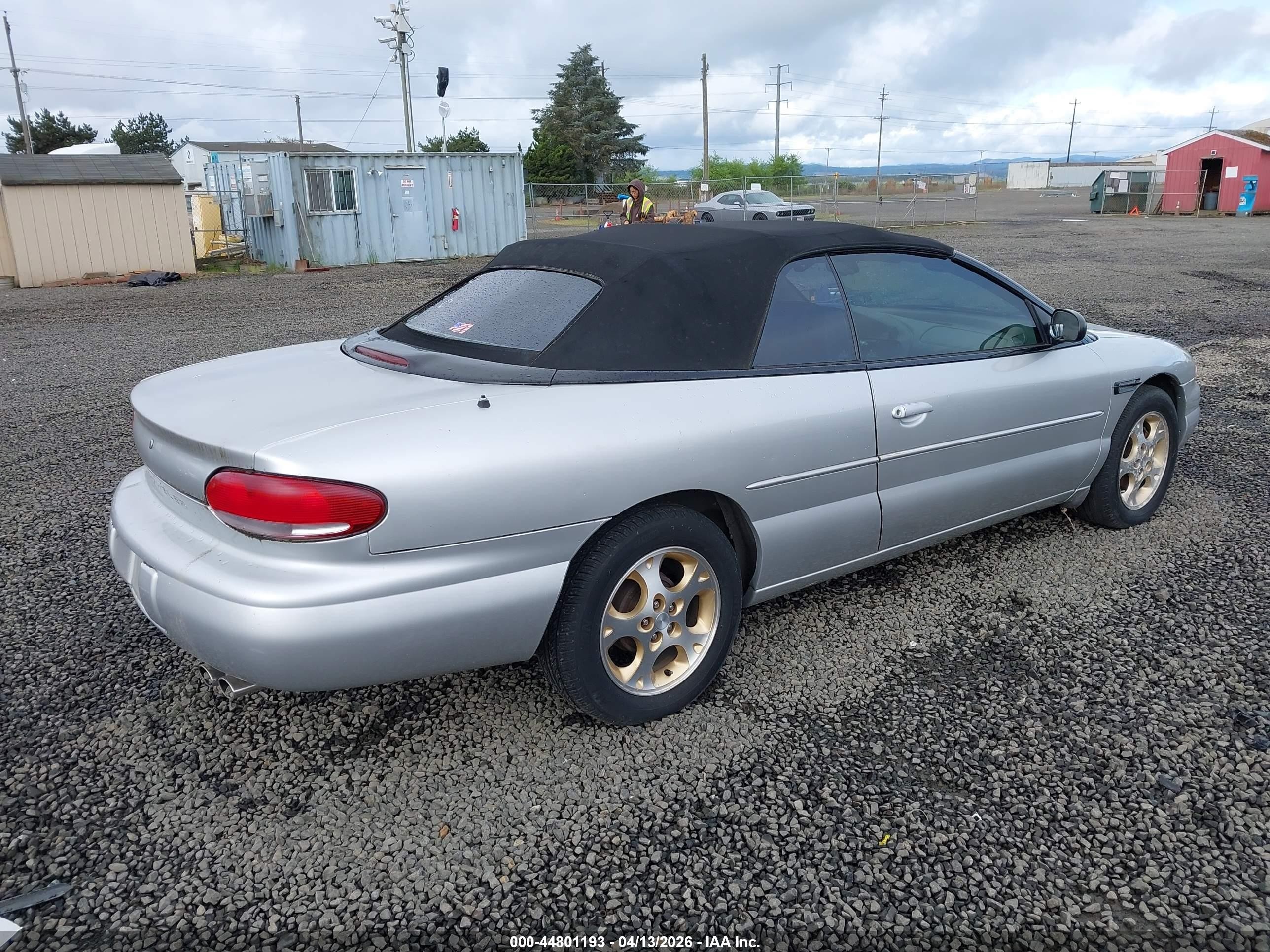2000 Chrysler Sebring Jxi Silver vin: 3C3EL55H7YT235278