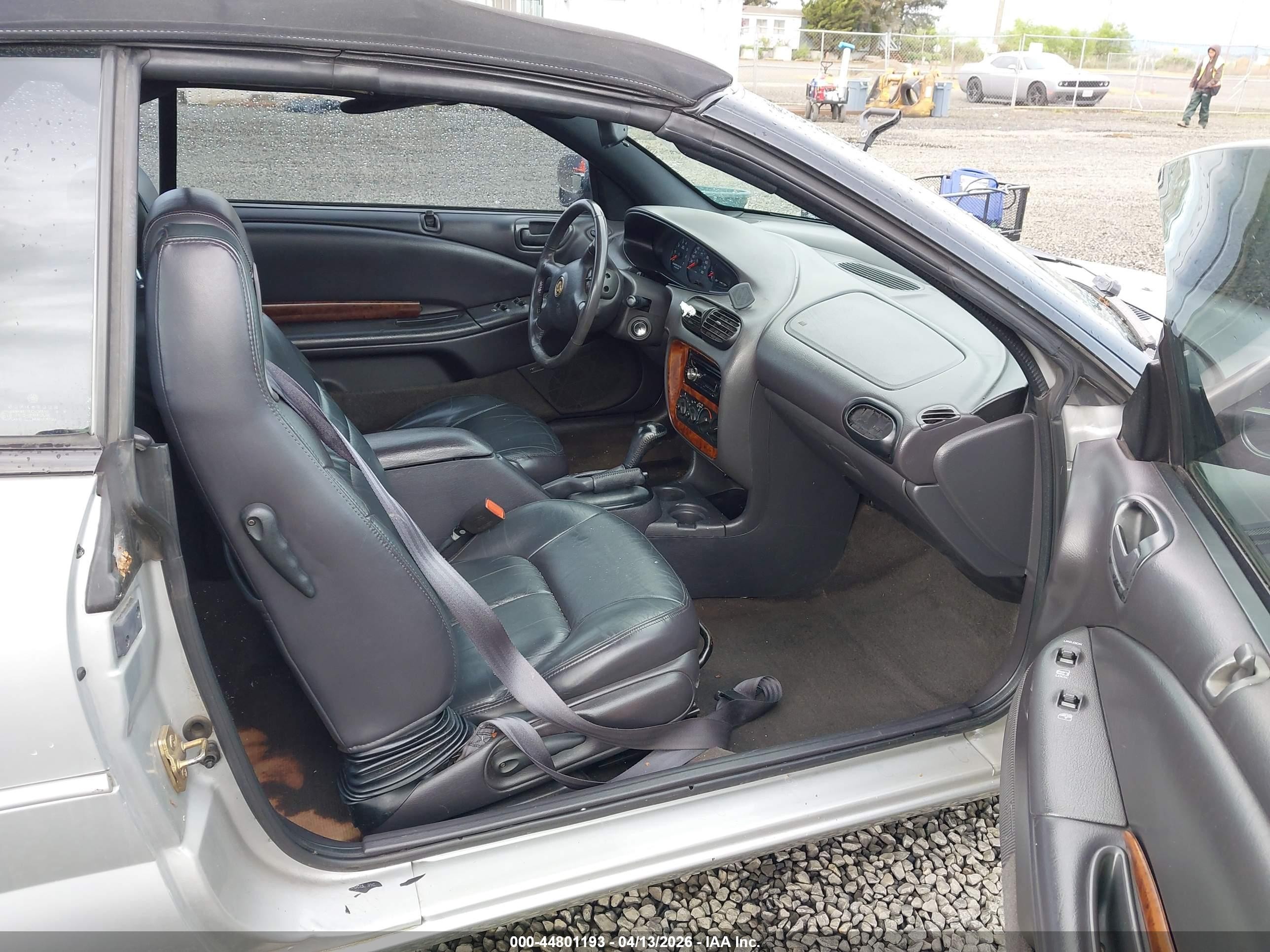 2000 Chrysler Sebring Jxi Silver vin: 3C3EL55H7YT235278