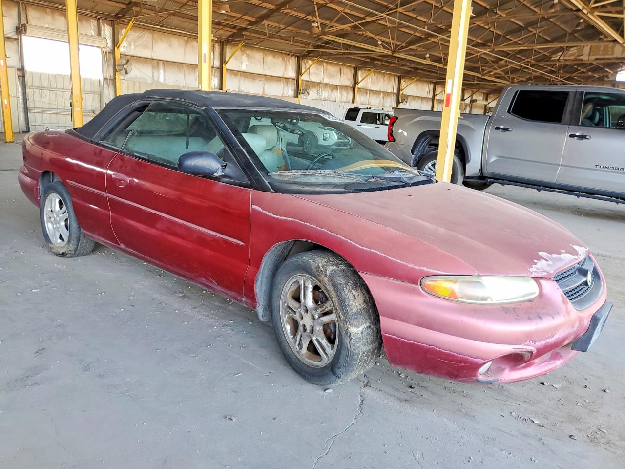 1997 Chrysler Sebring Jxi Red vin: 3C3EL55H8VT553406