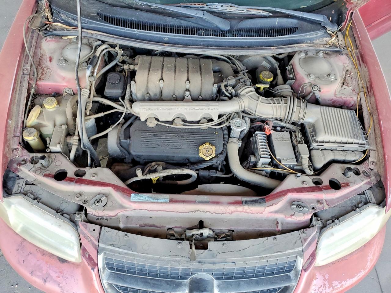 1997 Chrysler Sebring Jxi Red vin: 3C3EL55H8VT553406