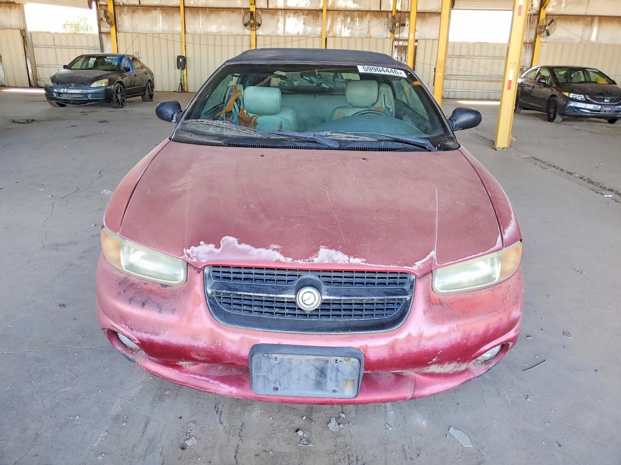 1997 Chrysler Sebring Jxi Red vin: 3C3EL55H8VT553406