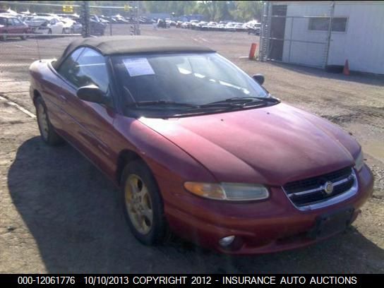 1998 Chrysler Sebring Jxi vin: 3C3EL55H8WT333409