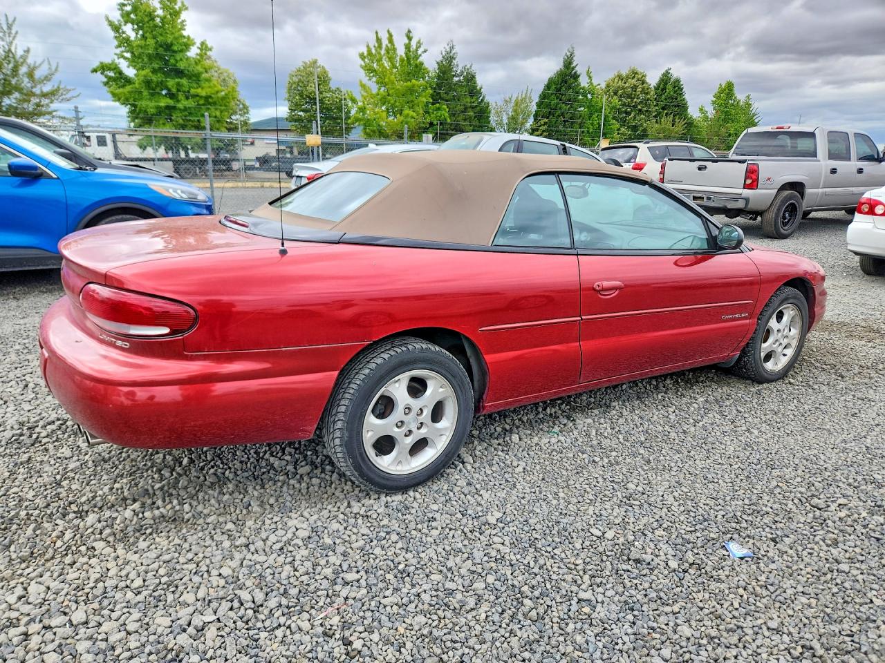1999 Chrysler Sebring Jxi Maroon vin: 3C3EL55H8XT505410