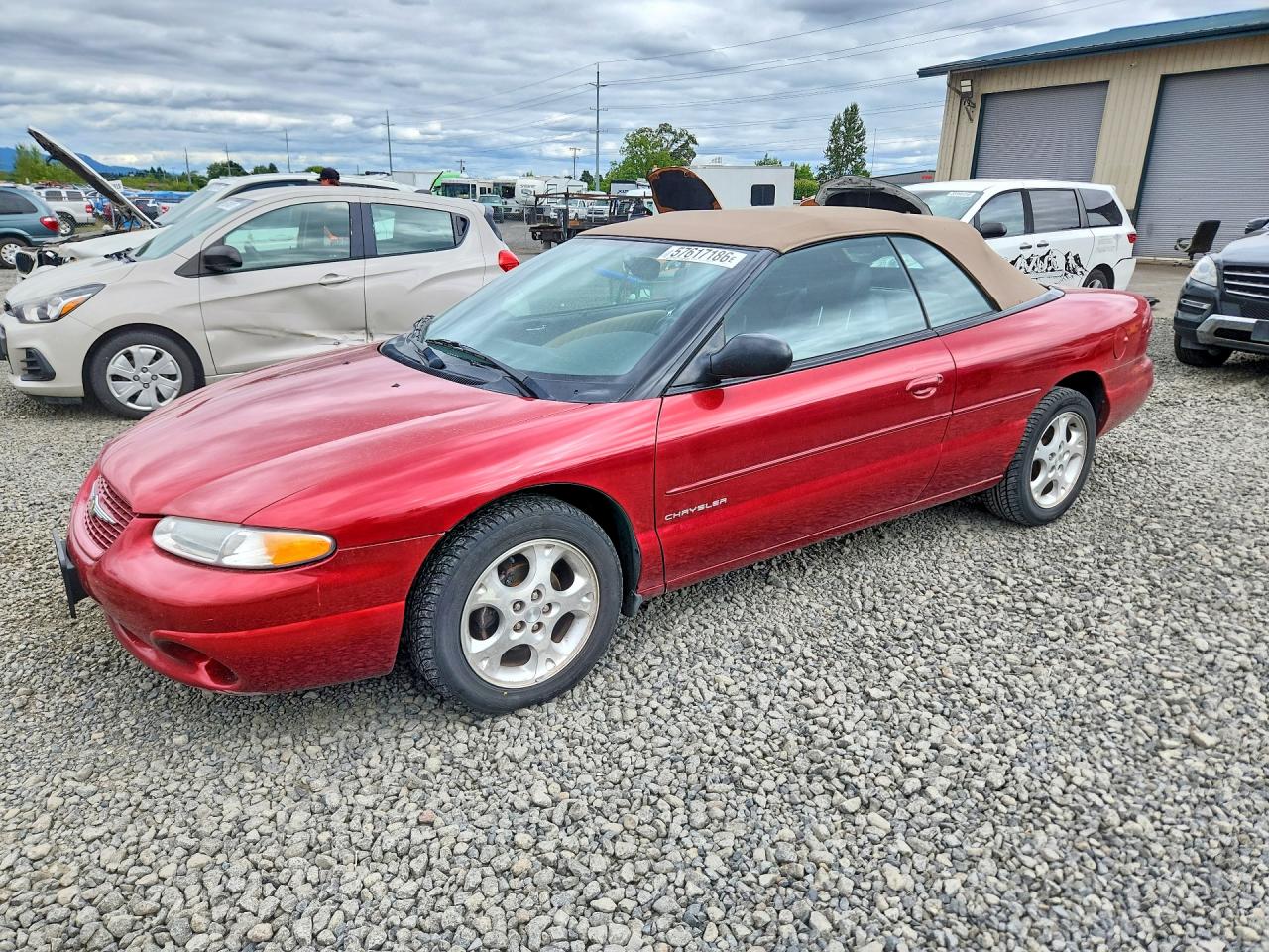 1999 Chrysler Sebring Jxi Maroon vin: 3C3EL55H8XT505410