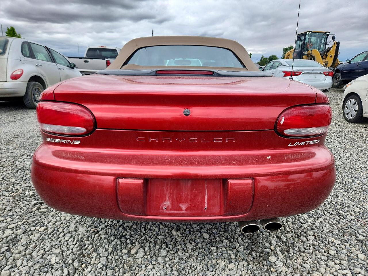 1999 Chrysler Sebring Jxi Maroon vin: 3C3EL55H8XT505410