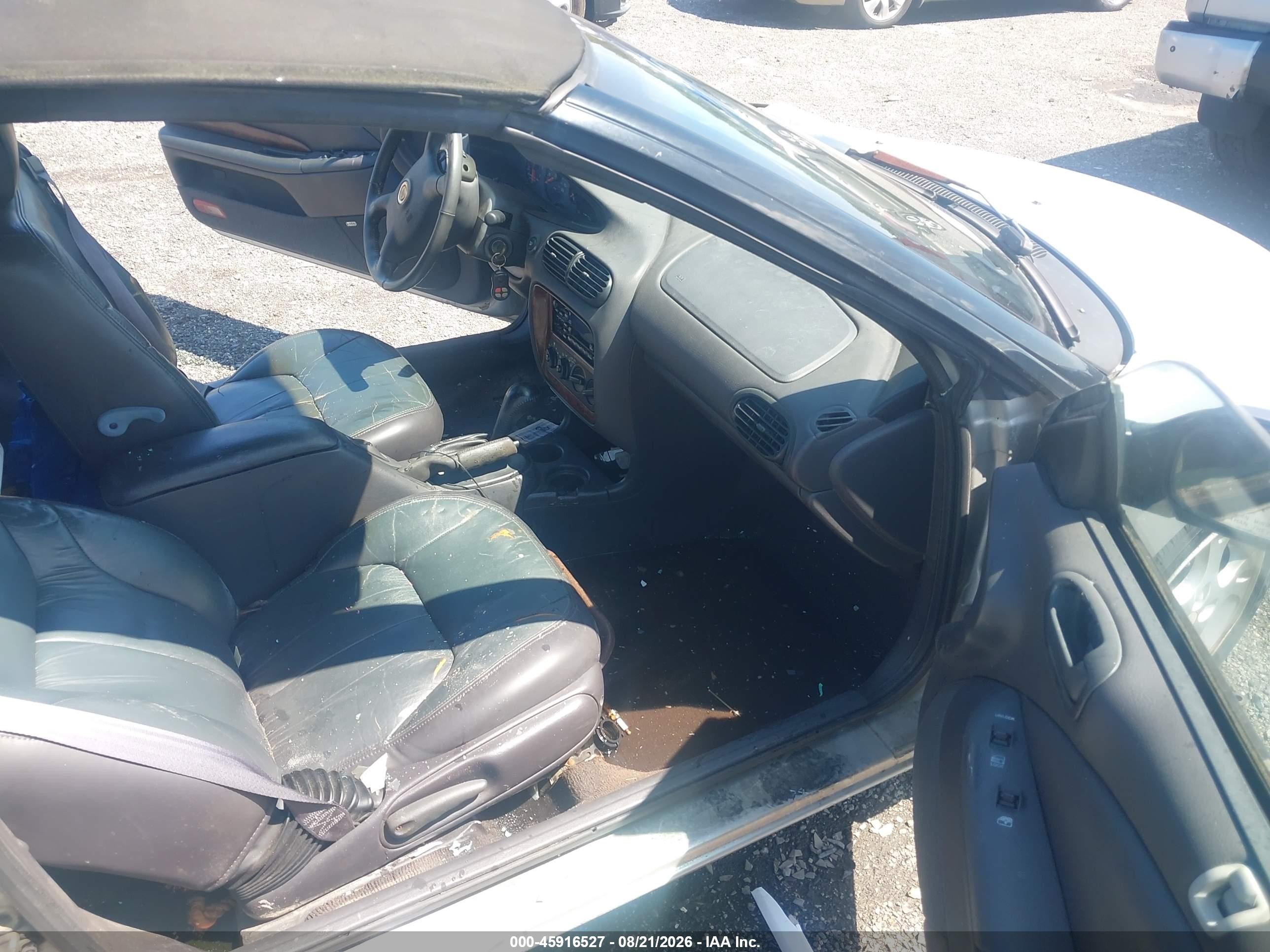 2000 Chrysler Sebring Jxi Silver vin: 3C3EL55H9YT239042