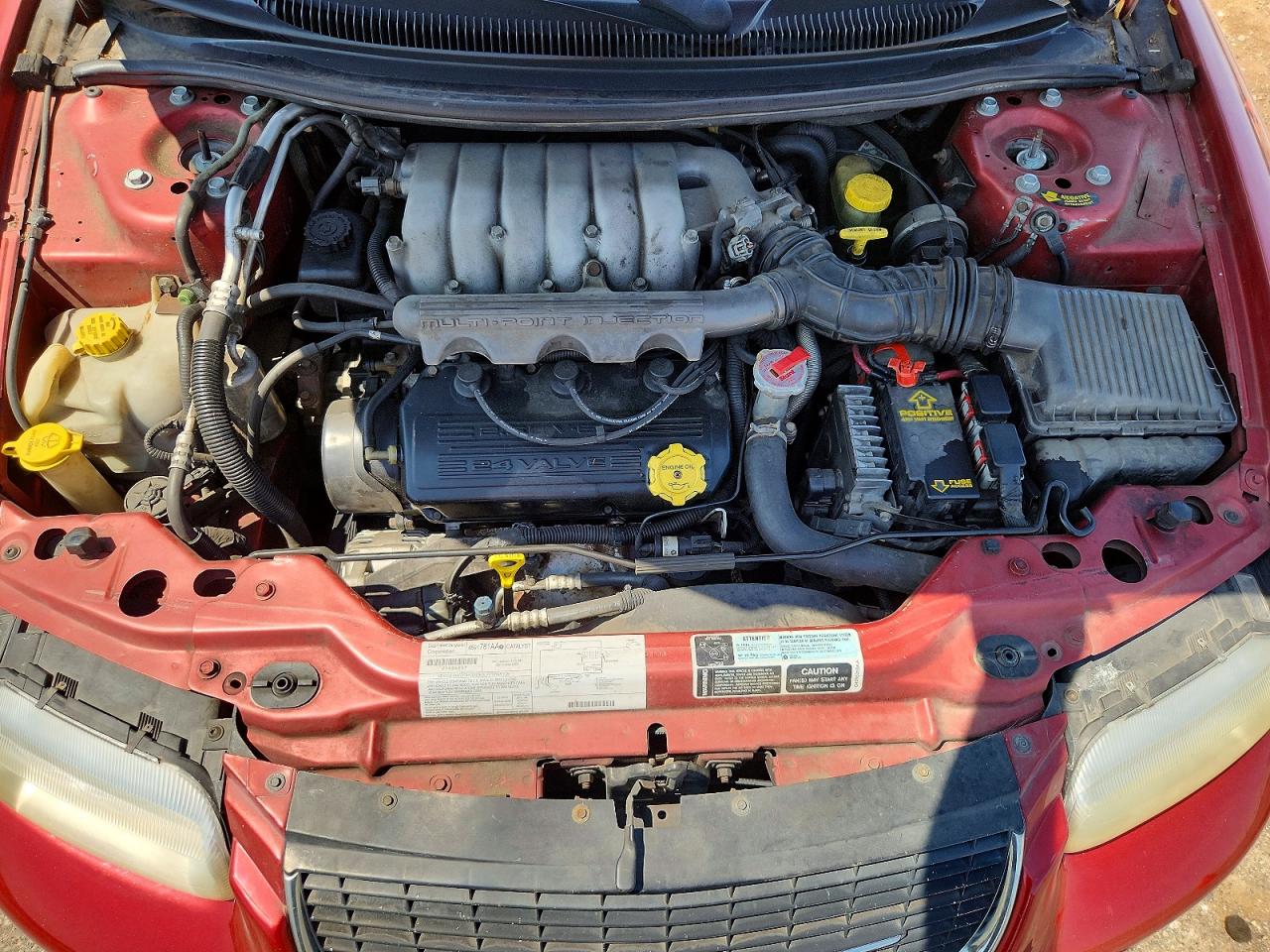 2000 Chrysler Sebring Jxi Красный vin: 3C3EL55H9YT275698