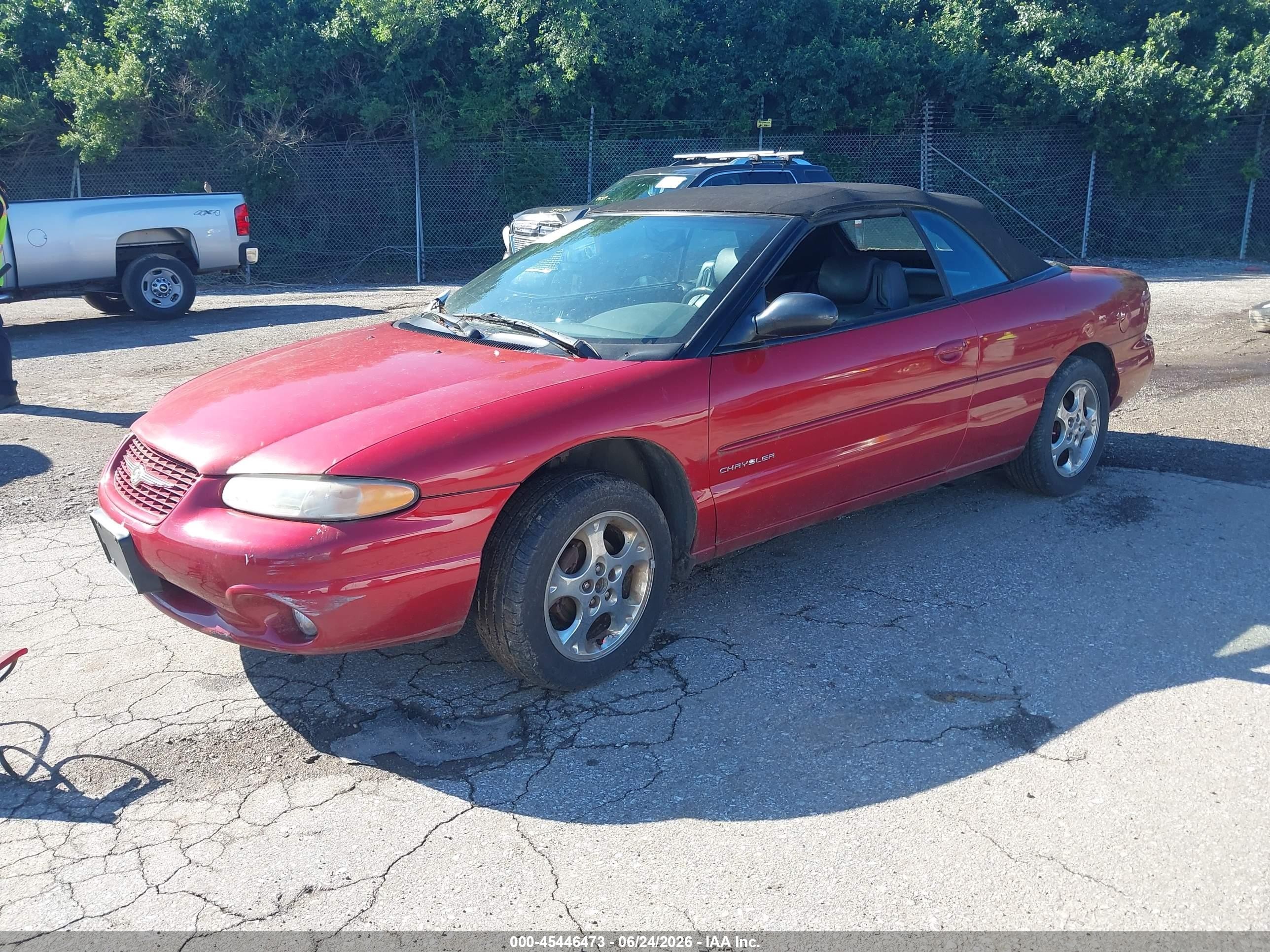 2000 Chrysler Sebring Jxi Red vin: 3C3EL55HXYT248039