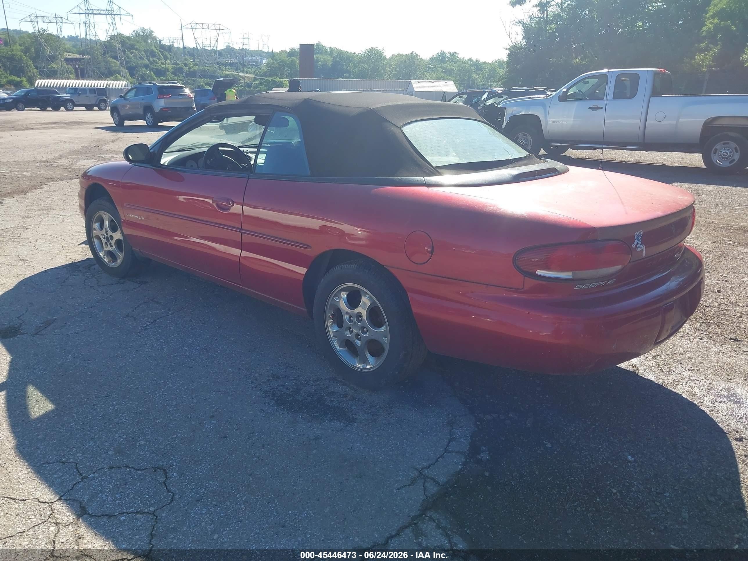 2000 Chrysler Sebring Jxi Red vin: 3C3EL55HXYT248039
