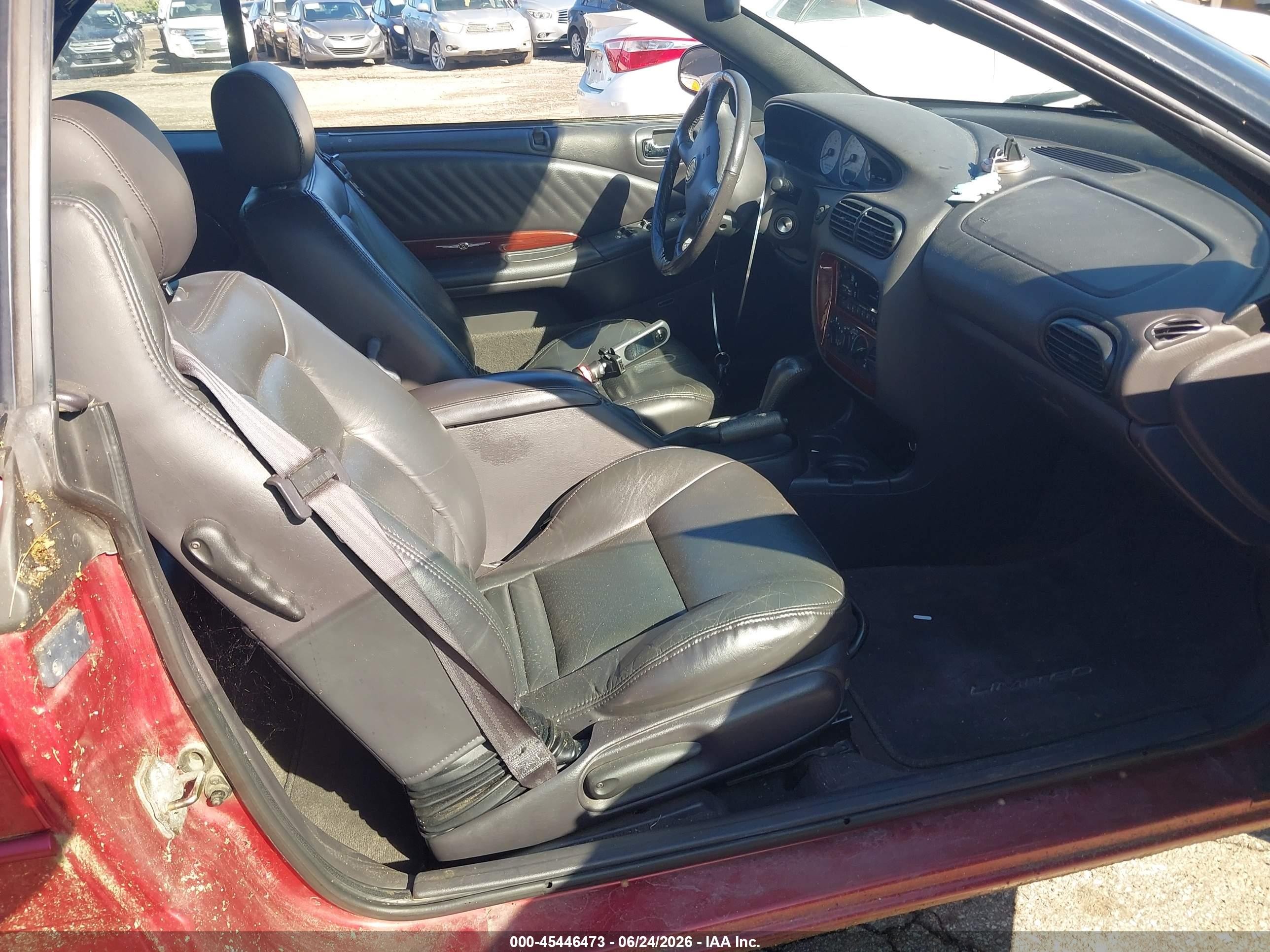 2000 Chrysler Sebring Jxi Red vin: 3C3EL55HXYT248039