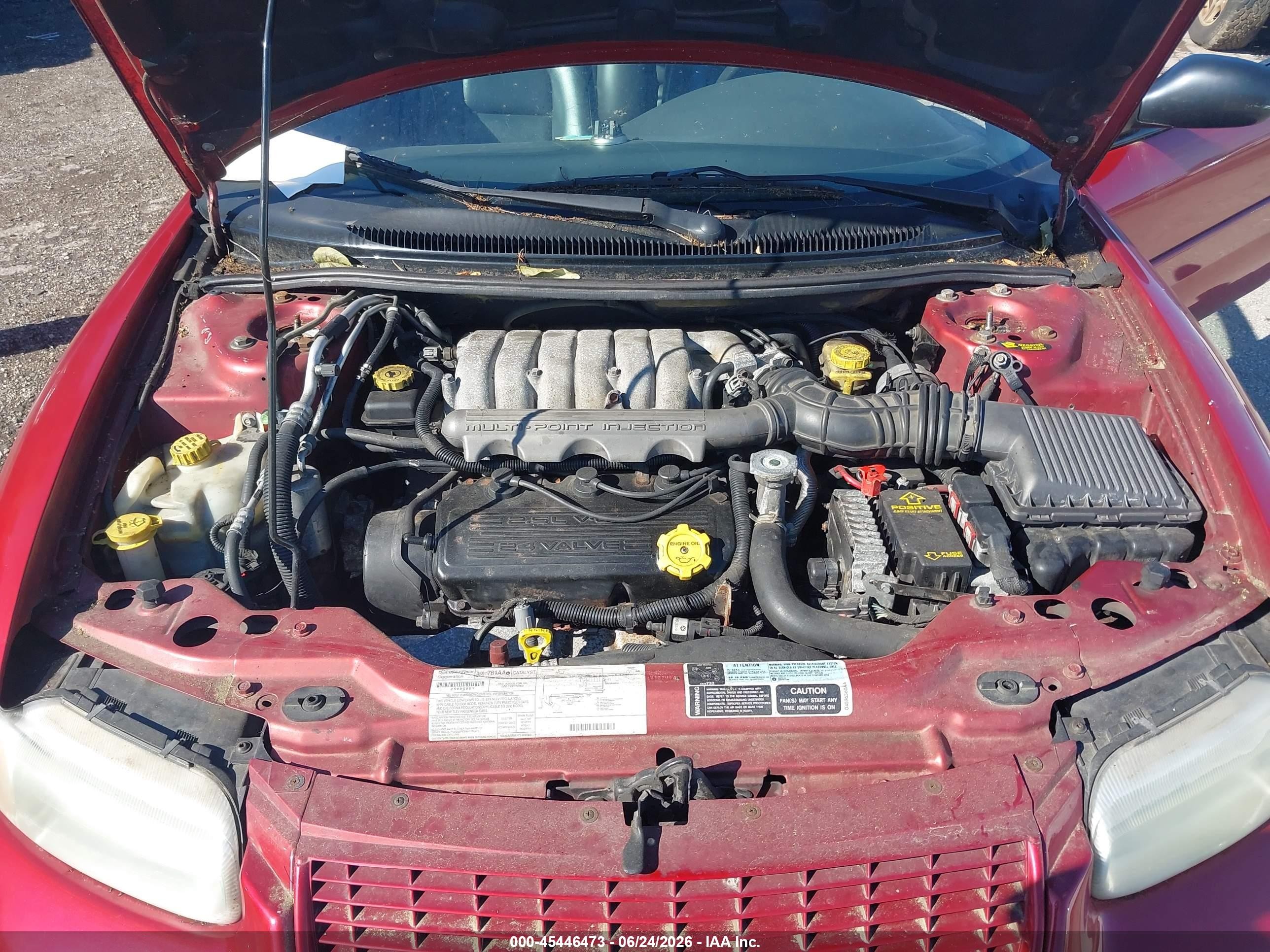 2000 Chrysler Sebring Jxi Red vin: 3C3EL55HXYT248039