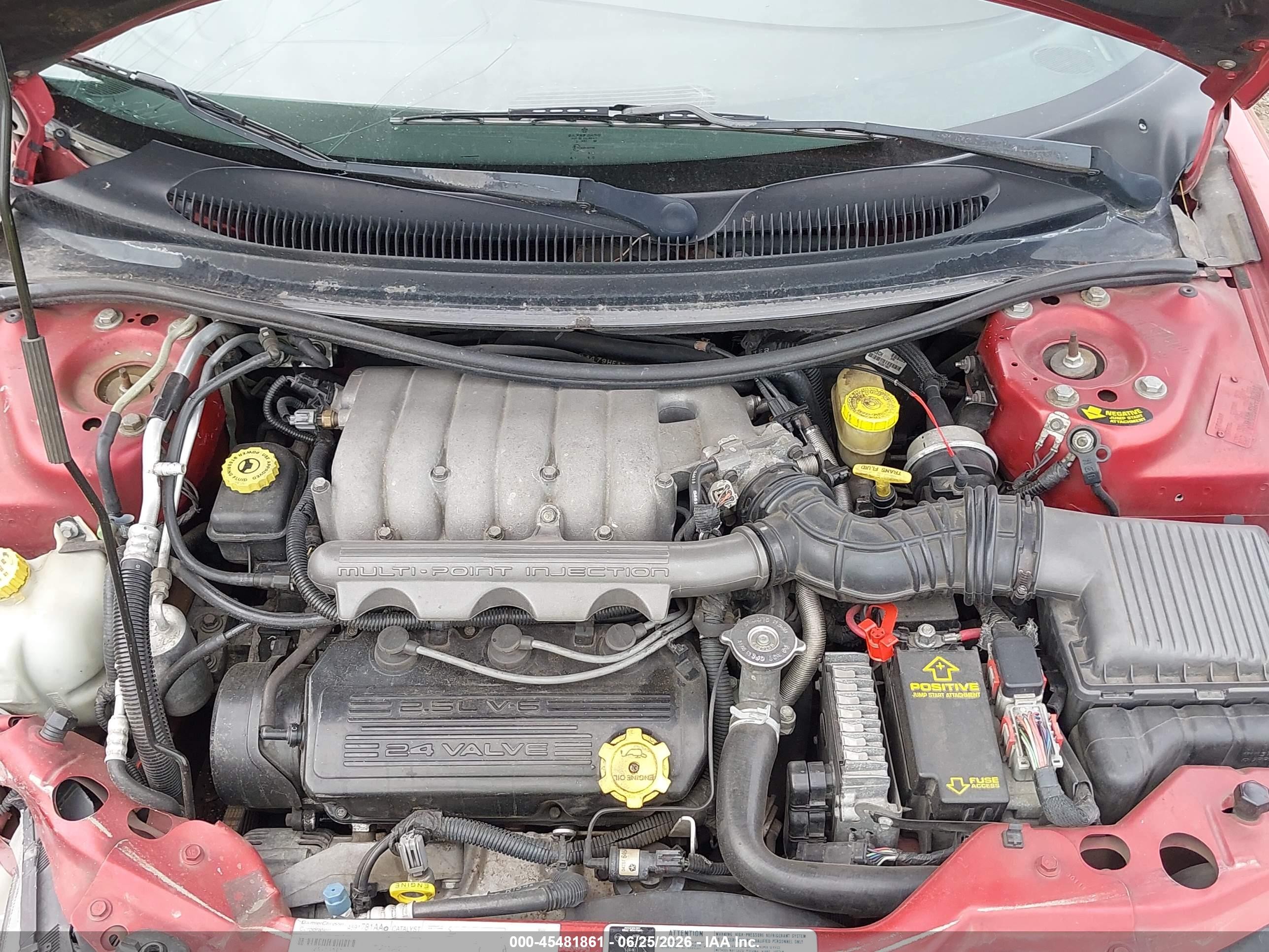 2000 Chrysler Sebring Jxi Red vin: 3C3EL55HXYT248686