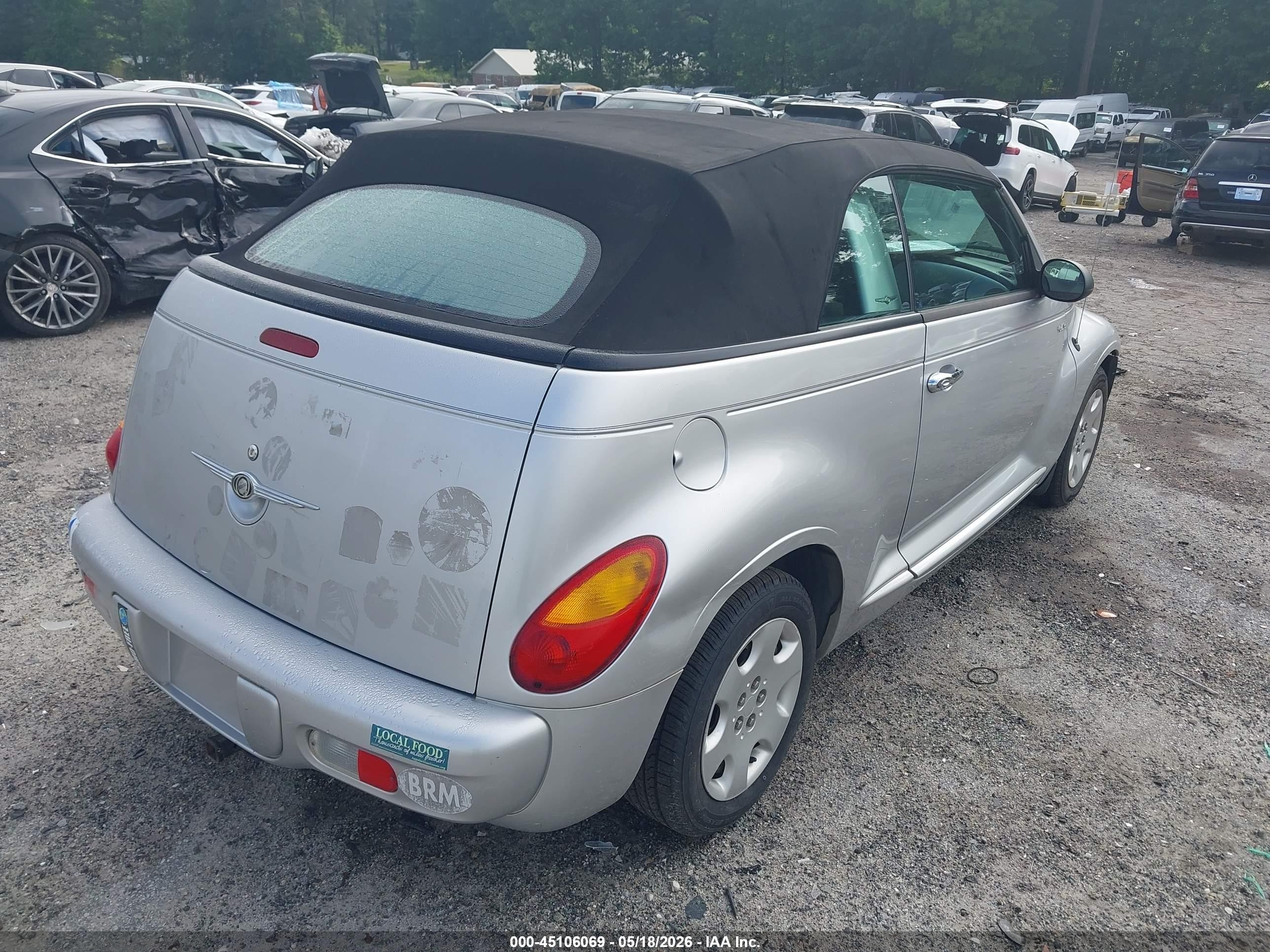 2005 Chrysler Pt Cruiser Серебряный vin: 3C3EY45X55T335801