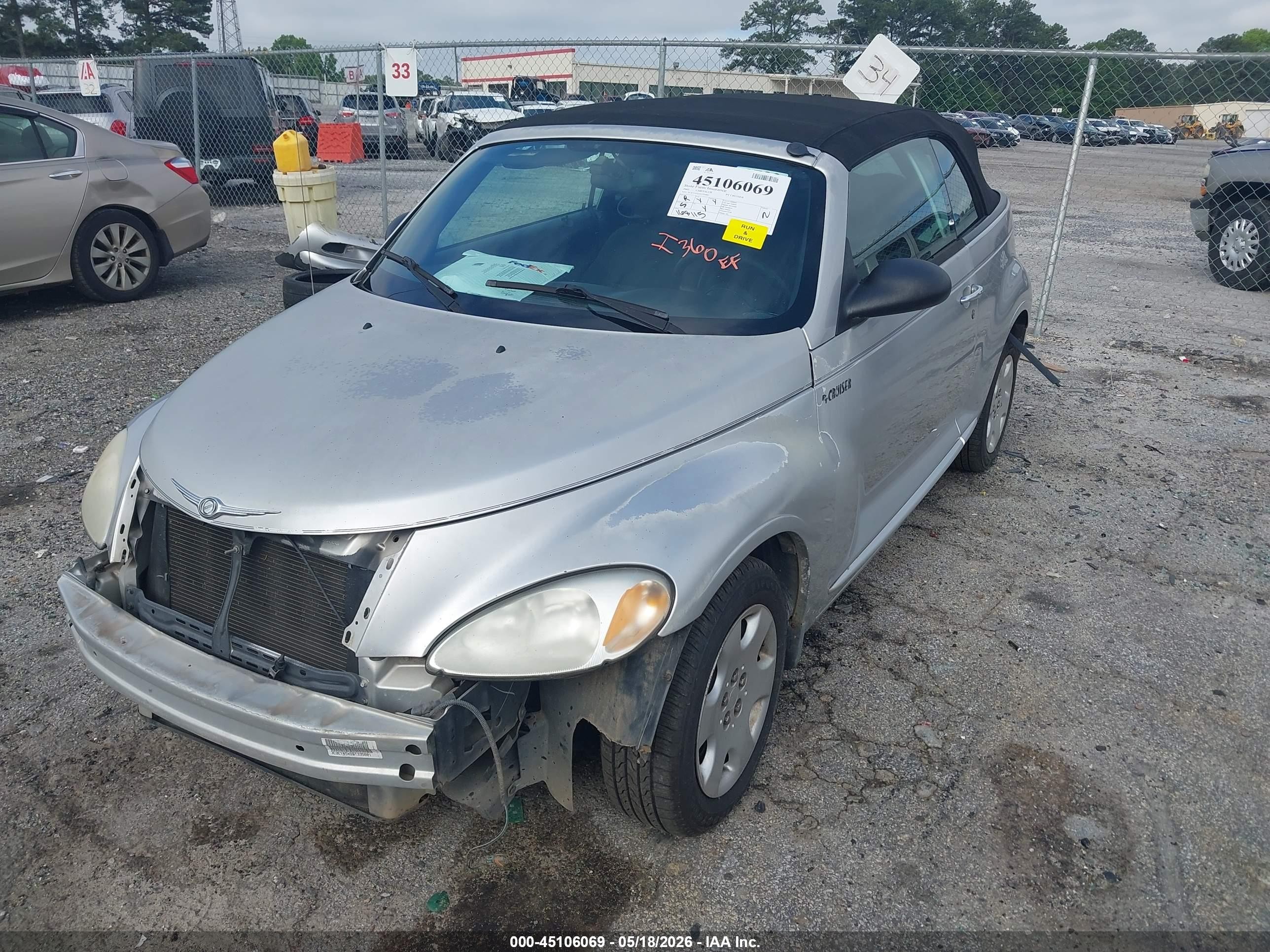 2005 Chrysler Pt Cruiser Серебряный vin: 3C3EY45X55T335801